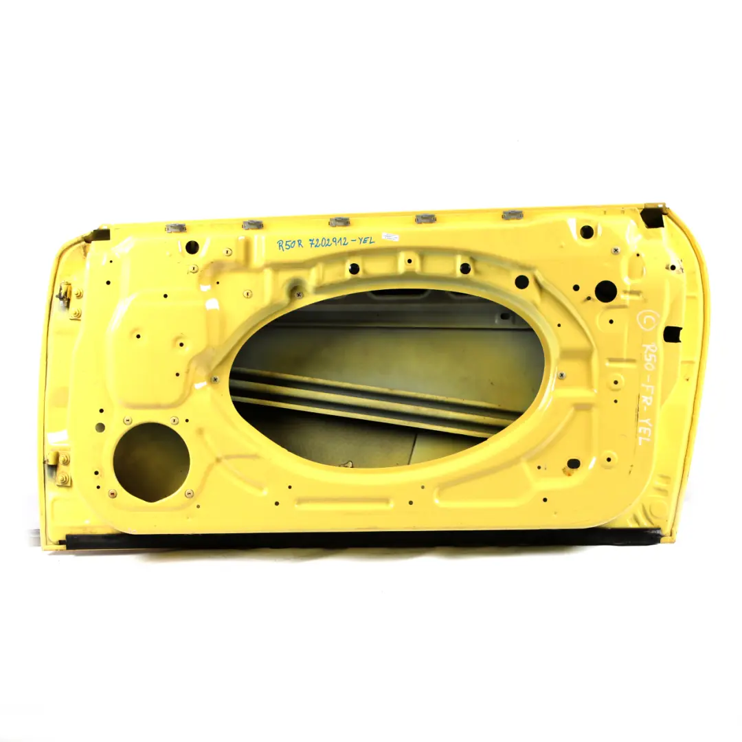 Door Front Right O/S Liquid Yellow - 902 to Mini Cooper R50 R52 R53 1 with Part number 7202912 Mini Cooper R50 R52 R53 1 Door Front Right O/S Liquid Yellow - 902 - SKU 7202912-YEL1 - Part number 7202912