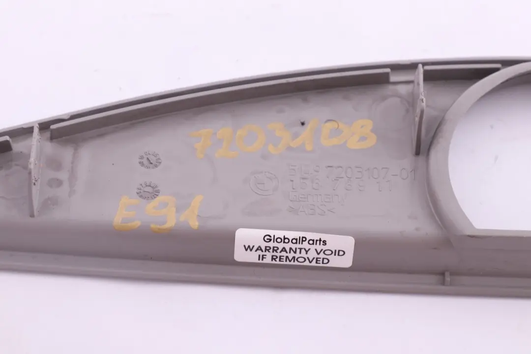 BMW 3 Series E91 Rear Boot Trunk Wiper Motor Cover Trim Covering Grey 7203107 - SKU 7203108 - Part number 7203108