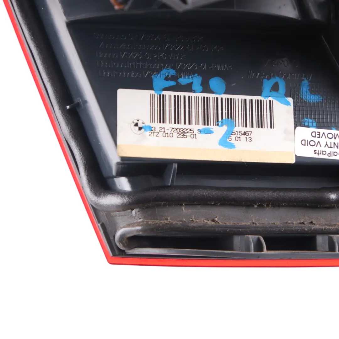 Lampa Światło Lewy Tył Tylna do BMW F10 o numerze 7203225 BMW F10 Lampa Światło Lewy Tył Tylna - SKU 7203225 - Numer Części 7203225