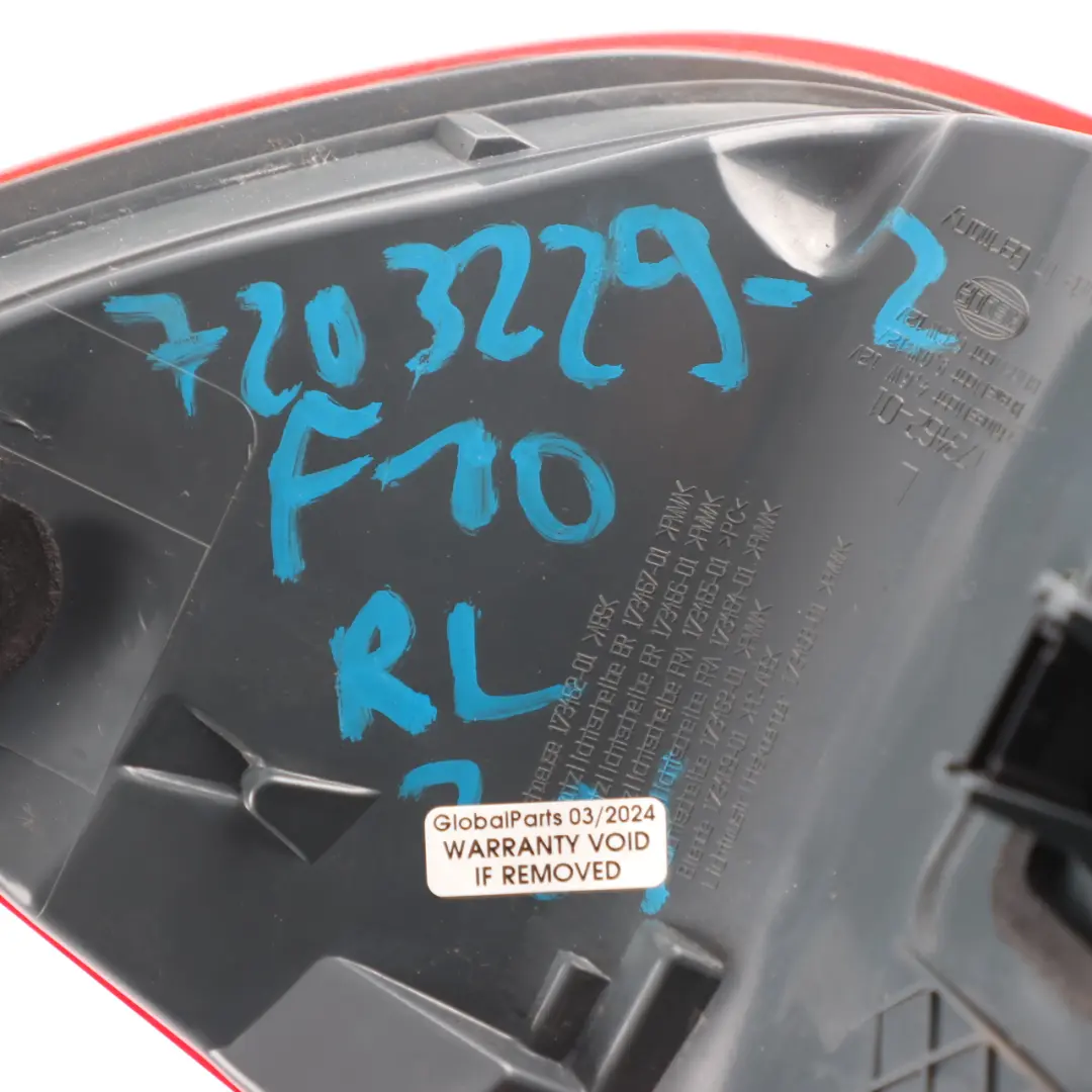 Lamp BMW F10 Saloon Light In The Side Panel Left N/S to Rear with Part number 7203229 Rear Lamp BMW F10 Saloon Light In The Side Panel Left N/S - SKU 7203229-2 - Part number 7203229