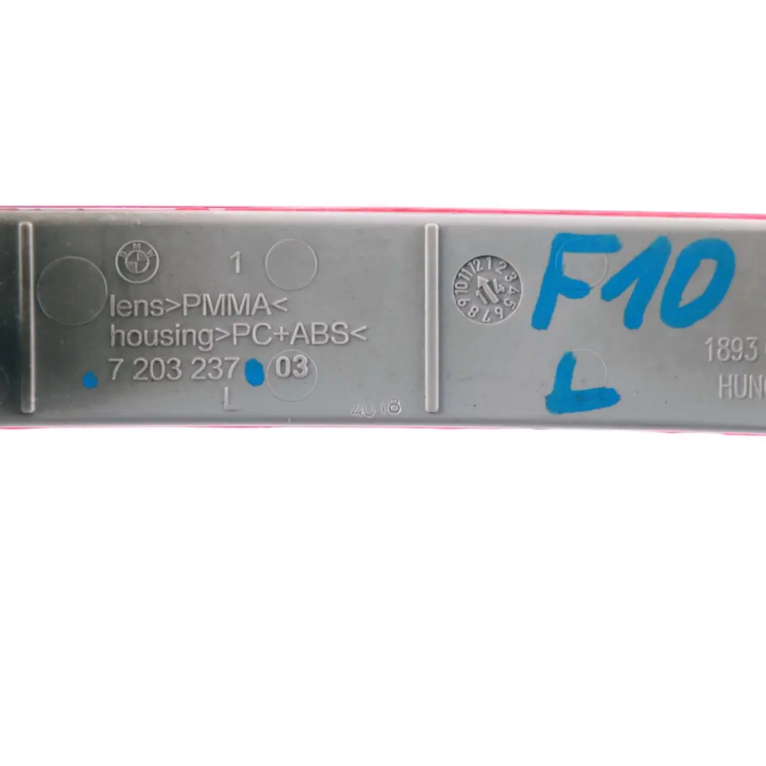 Pare-chocs Arrière Lumière Réflecteur Latéral Gauche pour BMW F10 à propos du numéro de pièce 7203237 BMW F10 Pare-chocs Arrière Lumière Réflecteur Latéral Gauche - SKU 7203237 - Numéro de pièce 7203237
