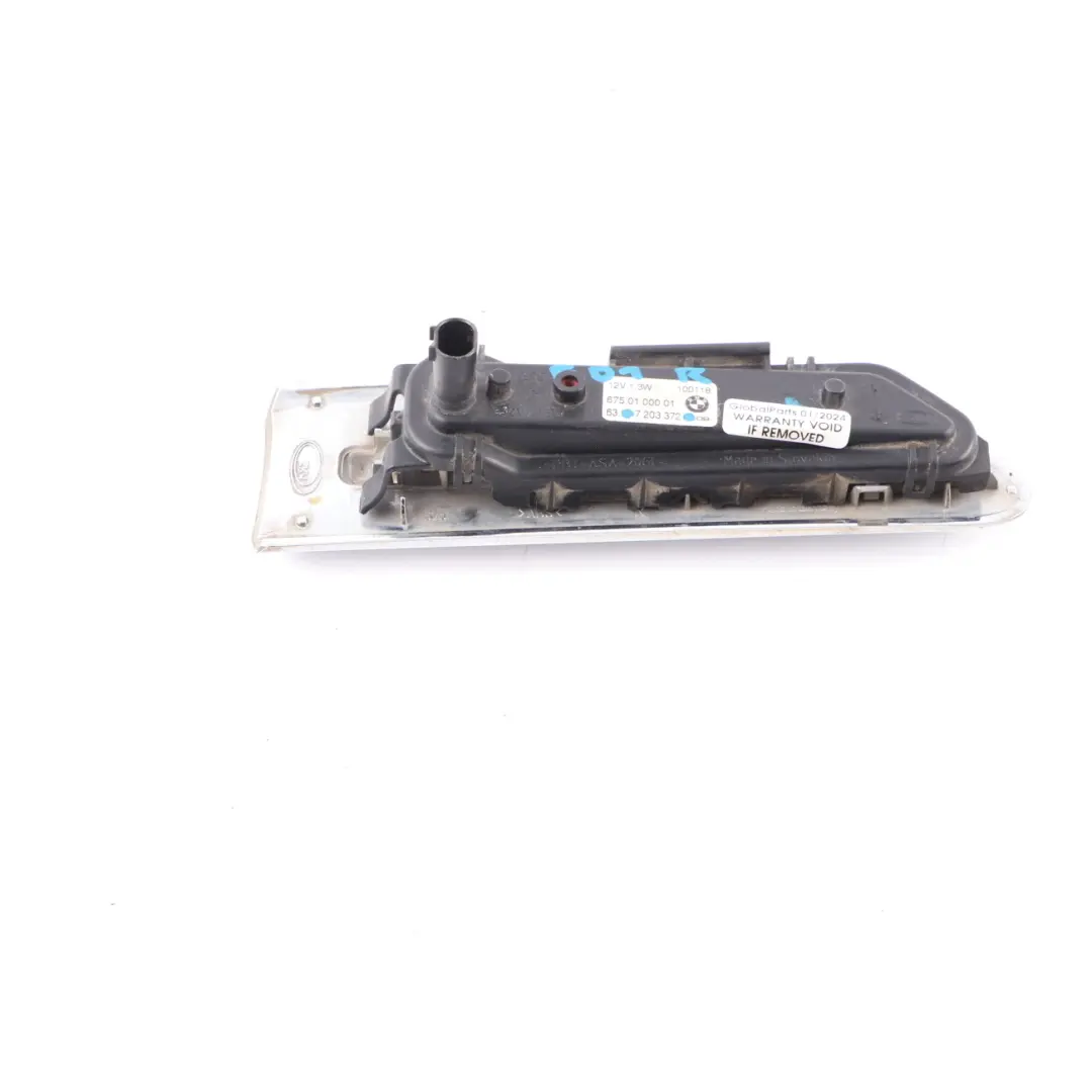  Indicator Lamp BMW F01 Right O/S Side Additional Turn White Chrome - SKU 7203372 - Part number 7203371