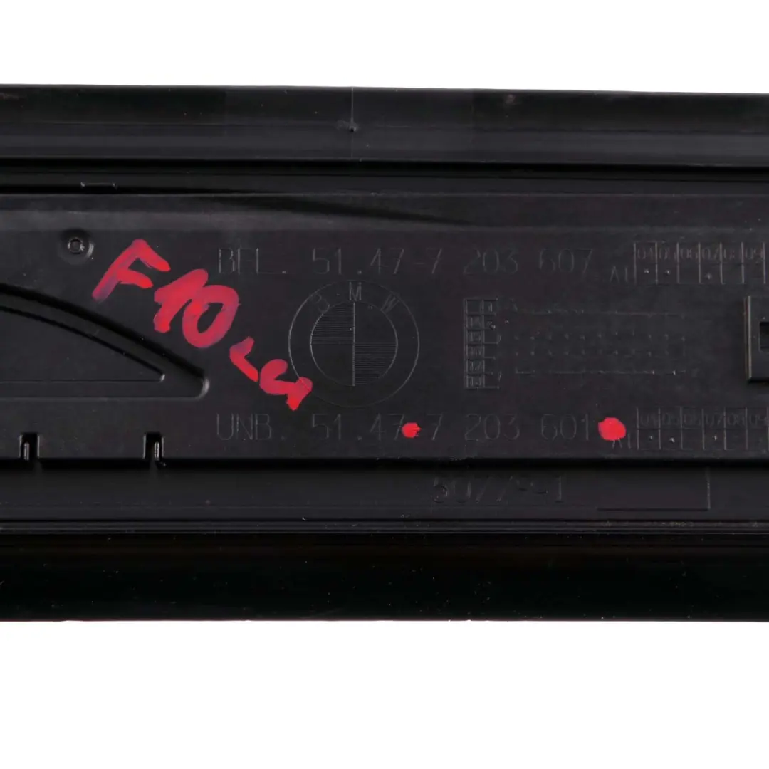 BMW F10 F11 Porta D'ingresso Anteriore Sinistra Coprire Davanzale - SKU 7203601 - Numero di parte 7203601