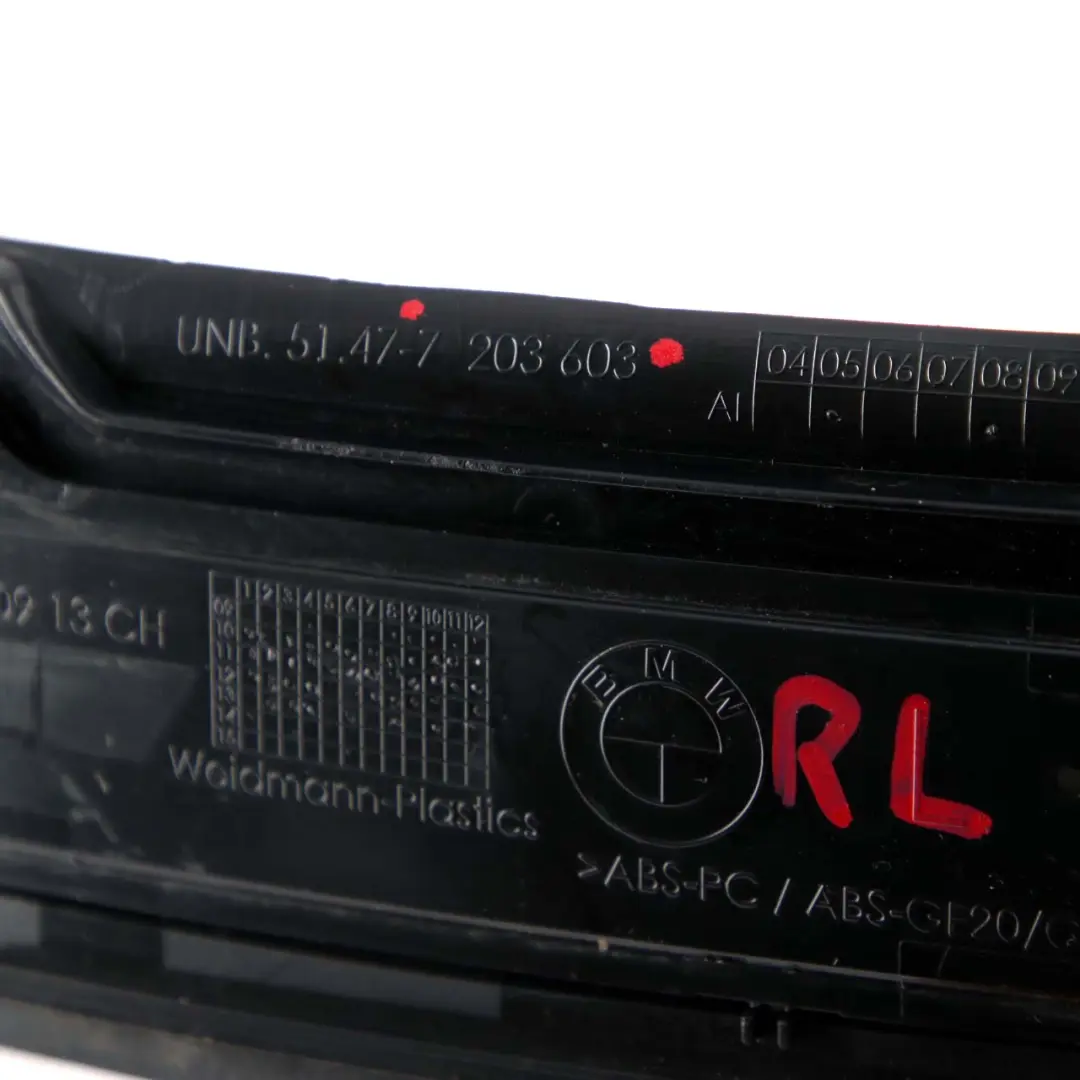 BMW 5 F10 F11 LCI Tür Verkleidung Hinten Links Schweller Leiste - SKU 7203603 - Teilenummer 7203603