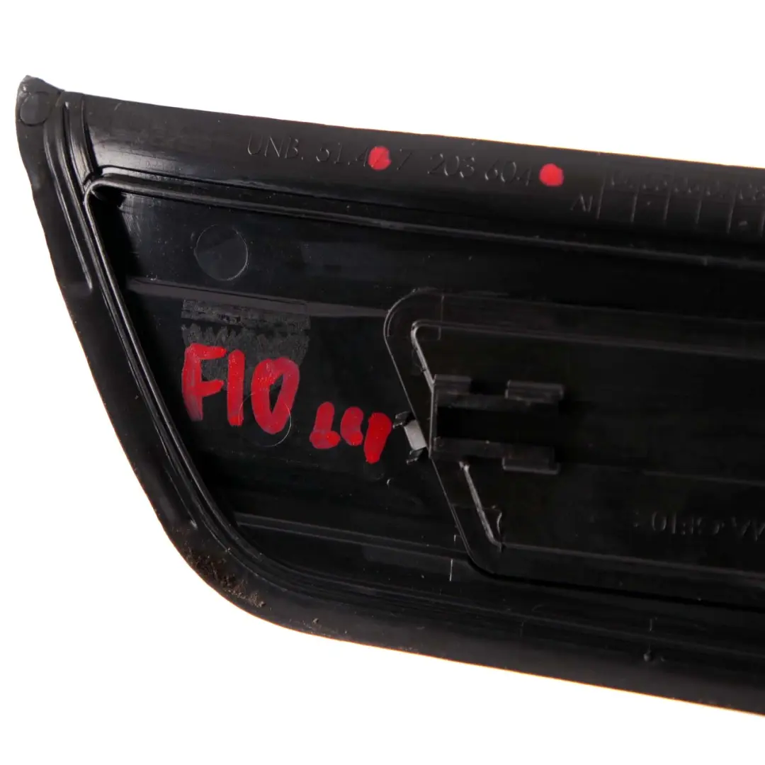 BMW 5 F10 F11 LCI Rear Right O/S Entrance Door Cover Trim Sill Strip - SKU 7203604 - Part number 7203604