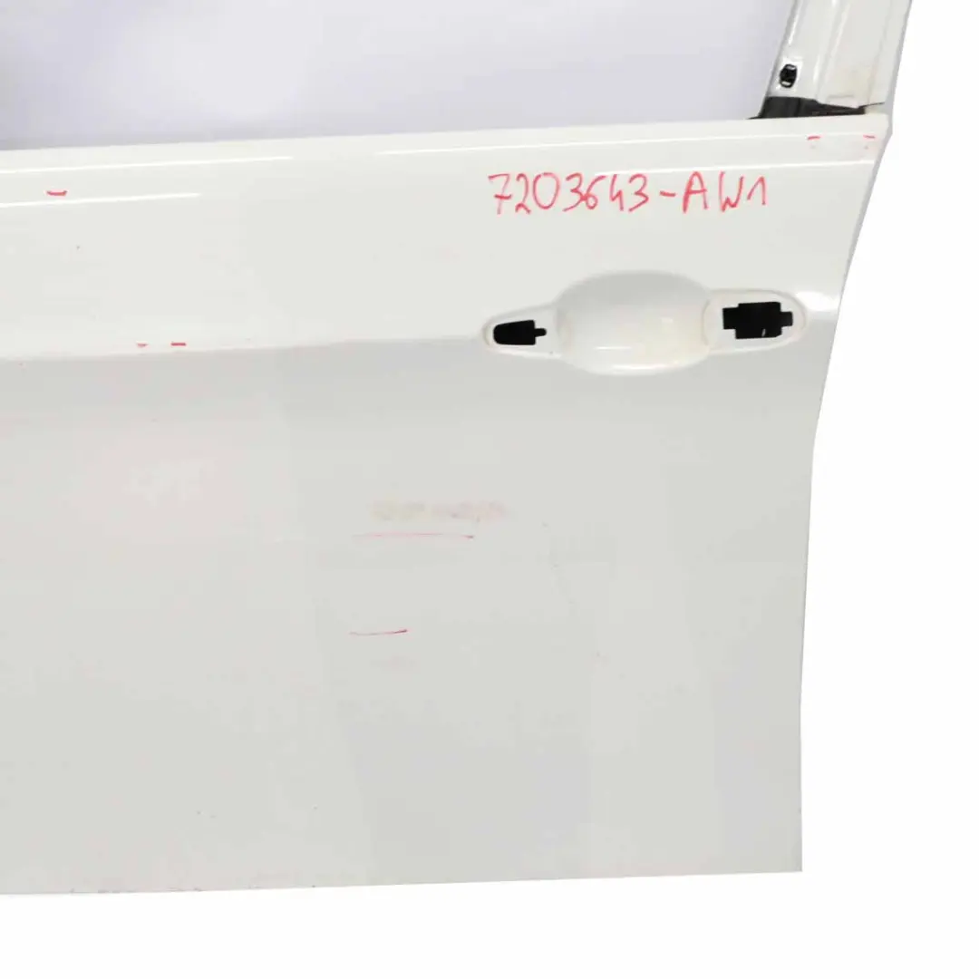 Porta anteriore sinistra Alpinweiss Alpine White 3 - 300 per BMW E90 E91 con numero di parte 7203643 BMW E90 E91 Porta anteriore sinistra Alpinweiss Alpine White 3 - 300 - SKU 7203643-AW1 - Numero di parte 7203643