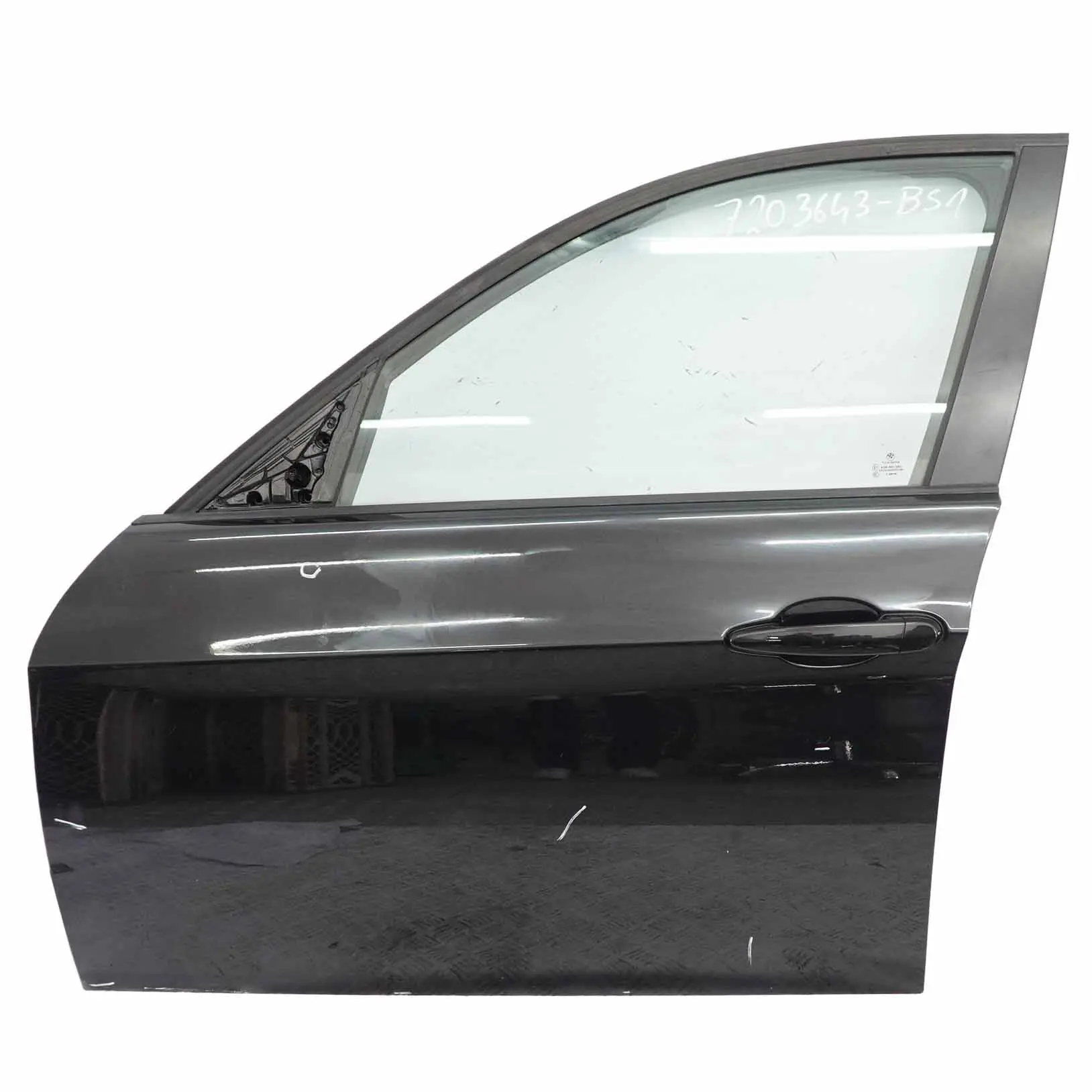Door Front Left N/S BMW E90 E91 Black Sapphire Metallic - 475