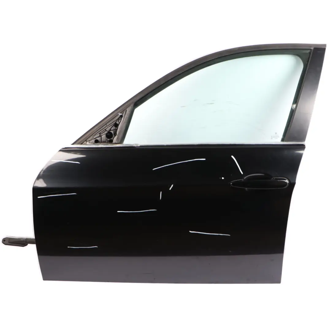 Door Front Left N/S Black Sapphire Metallic - 475 to BMW E90 E91 with Part number 7203643 BMW E90 E91 Door Front Left N/S Black Sapphire Metallic - 475 - SKU 7203643-BS - Part number 7203643