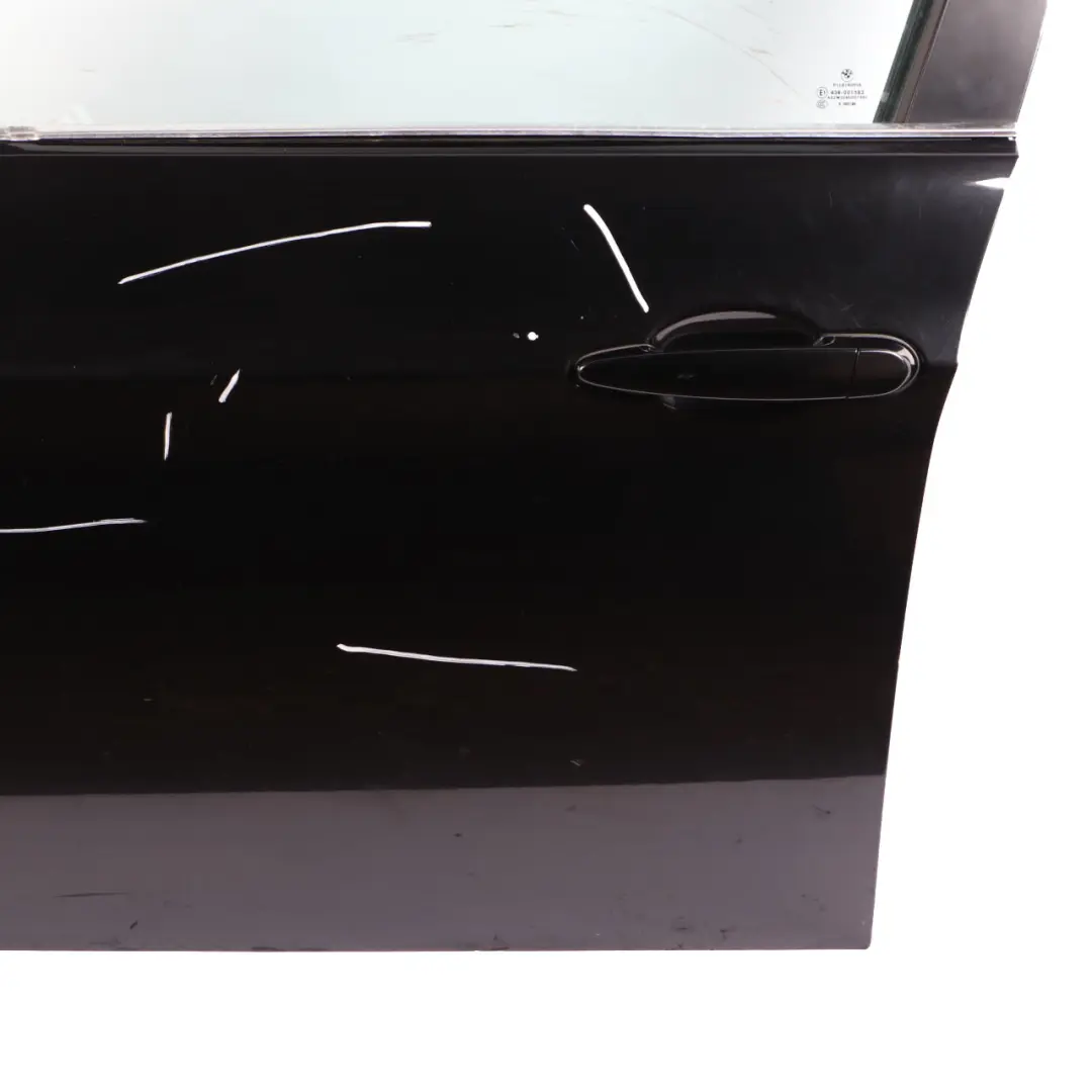 Door Front Left N/S Black Sapphire Metallic - 475 to BMW E90 E91 with Part number 7203643 BMW E90 E91 Door Front Left N/S Black Sapphire Metallic - 475 - SKU 7203643-BS - Part number 7203643