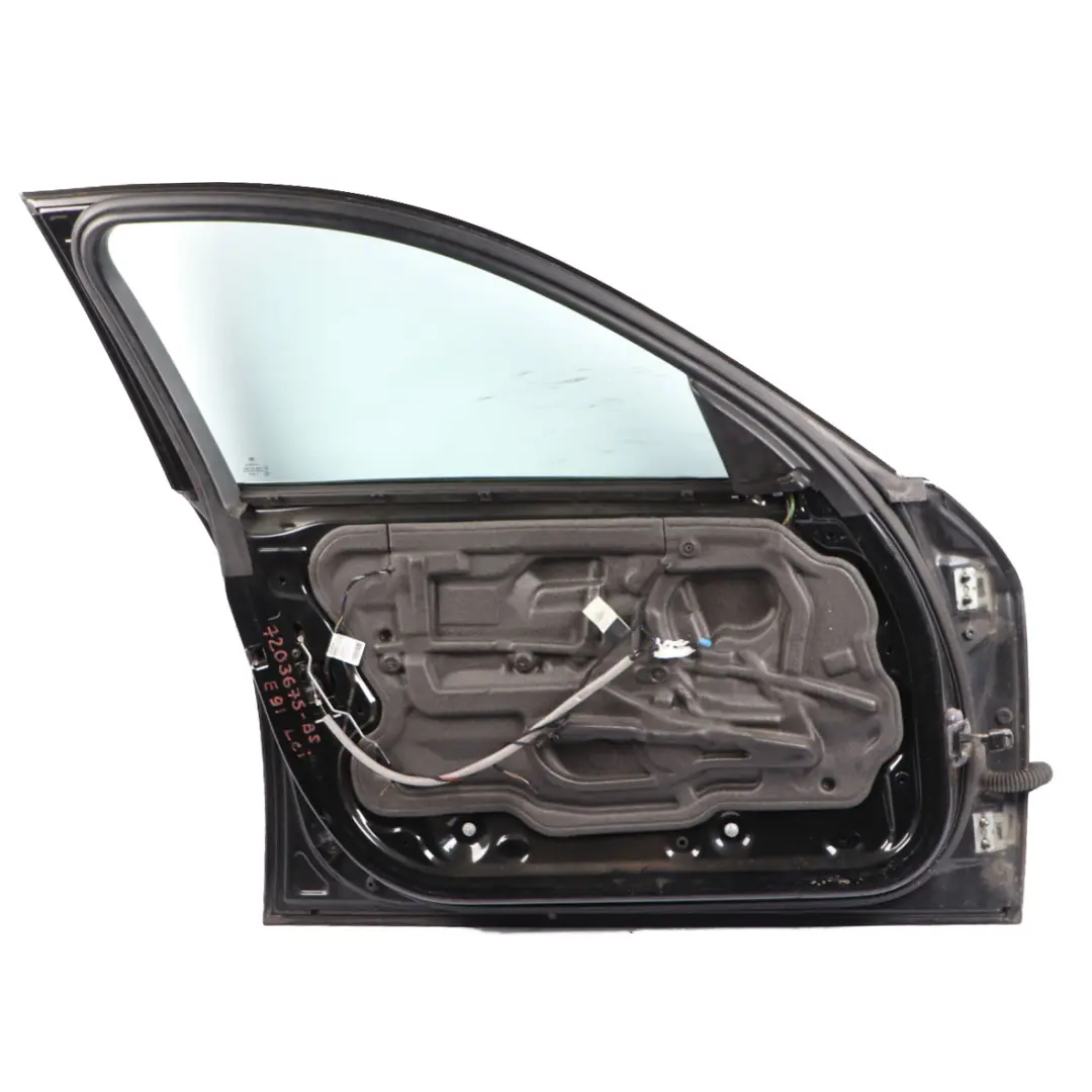 BMW E90 E91 Door Front Left N/S Black Sapphire Metallic - 475 - SKU 7203643-BS - Part number 7203643