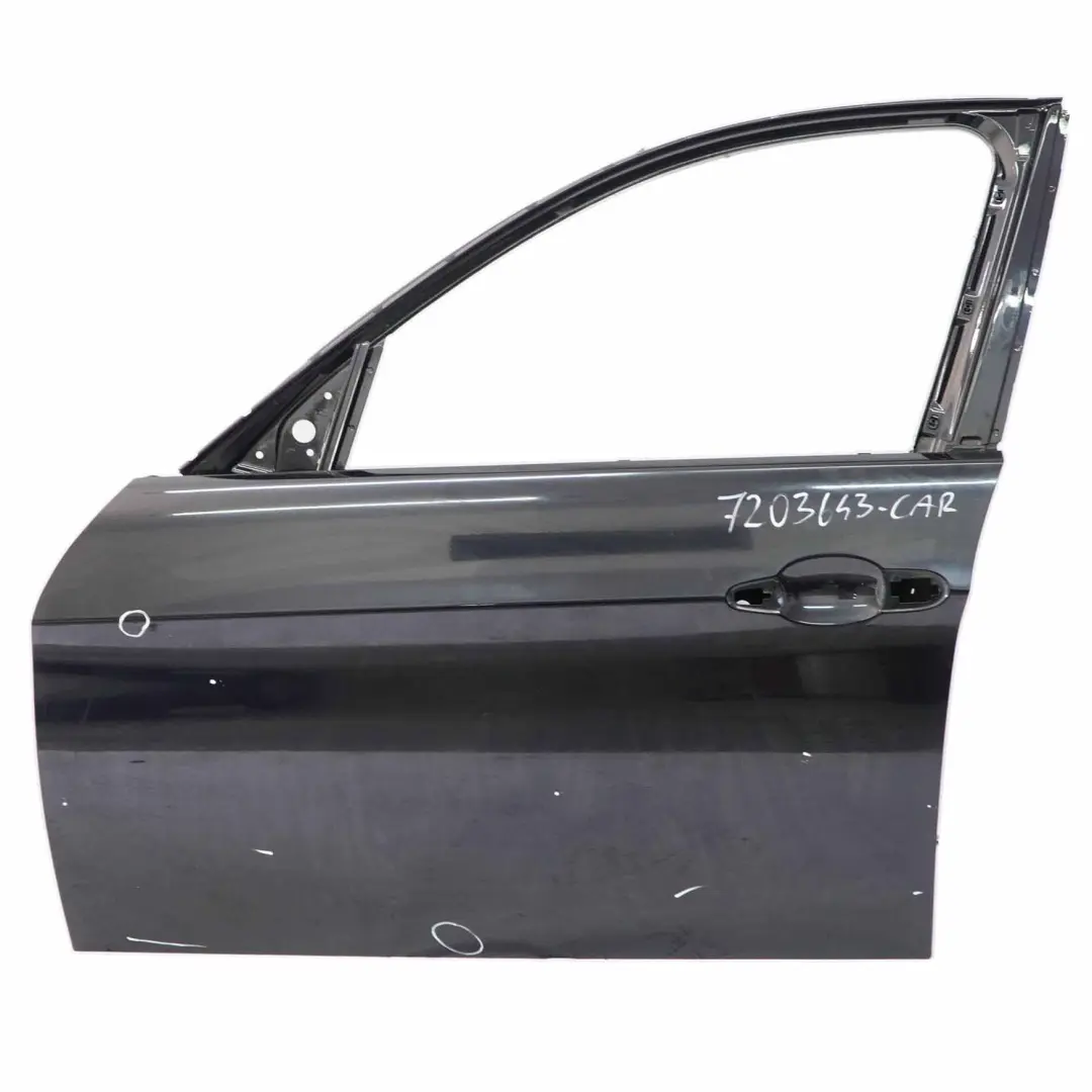 BMW E90 E91 Door Front Left N/S Carbonschwarz Carbon Black Metallic - 416 - SKU 7203643-CAR - Part number 7203643