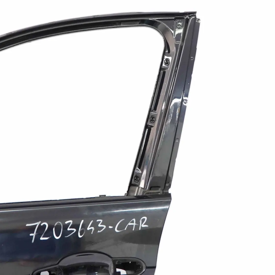 Door Front Left N/S Carbonschwarz Carbon Black Metallic - 416 to BMW E90 E91 with Part number 7203643 BMW E90 E91 Door Front Left N/S Carbonschwarz Carbon Black Metallic - 416 - SKU 7203643-CAR - Part number 7203643