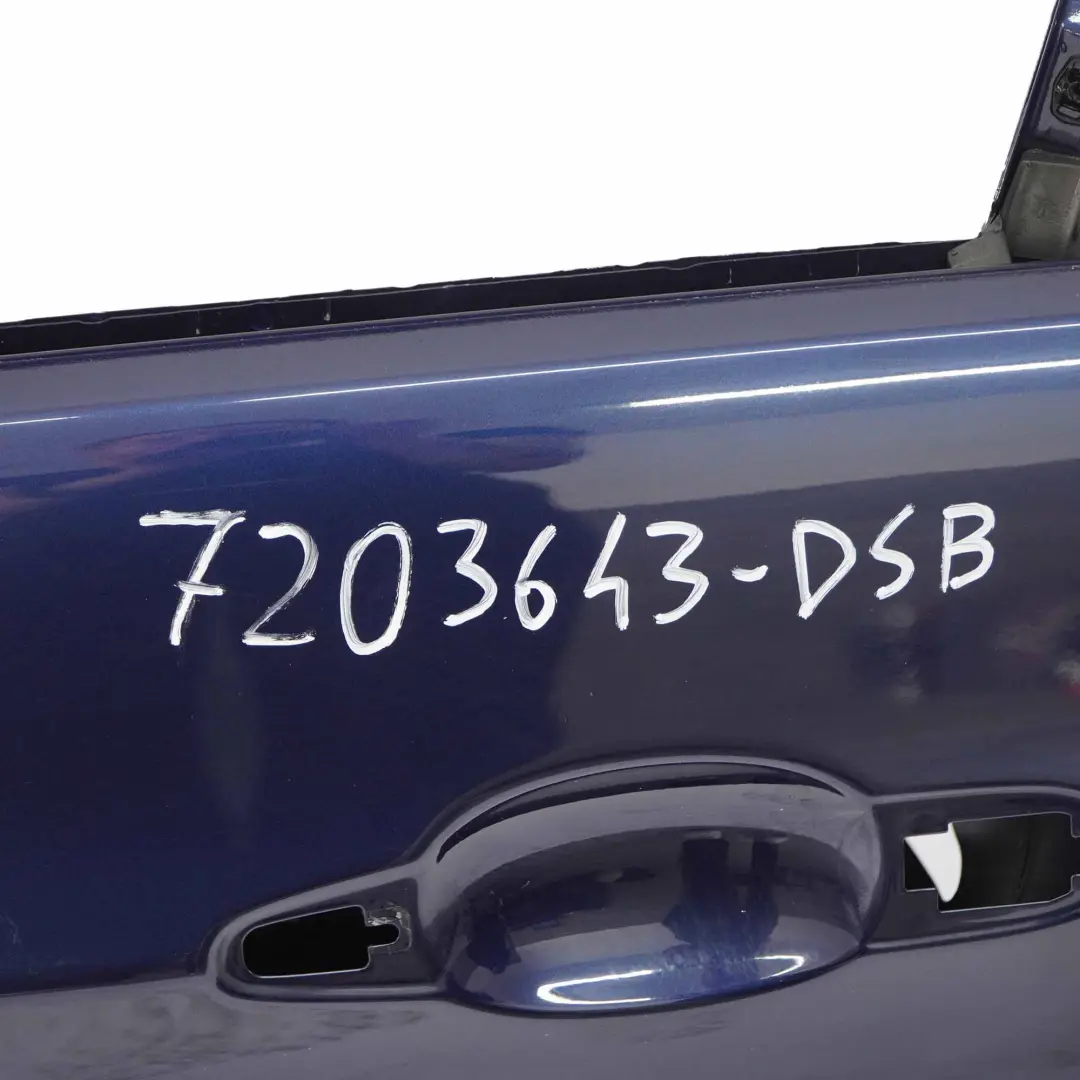 Puerta Delantera Izquierda Tiefseeblau Deep Sea Blue Metallic - A76 para BMW E90 E91 con número de pieza 7203643 BMW E90 E91 Puerta Delantera Izquierda Tiefseeblau Deep Sea Blue Metallic - A76 - SKU 7203643-DSB - Número de pieza 7203643