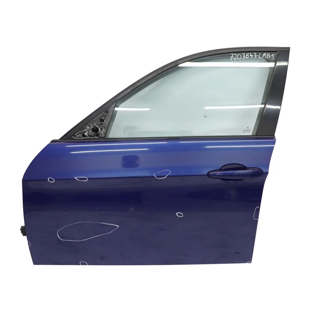 @BMW 3 Series E90 E91 Door Front Left N/S Le Mans Blau Blue Metallic - 381 to with Part number 7203643 @BMW 3 Series E90 E91 Door Front Left N/S Le Mans Blau Blue Metallic - 381 - SKU 7203643-LMB1 - Part number 7203643