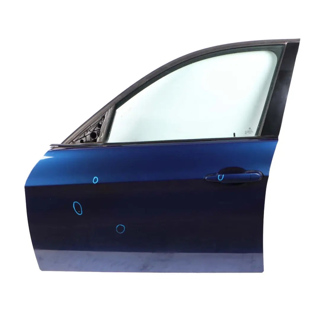 Door Front Left N/S Le Mans Blau Blue Metallic - 381 to BMW 3 Series E90 E91 2 with Part number 7203643 BMW 3 Series E90 E91 2 Door Front Left N/S Le Mans Blau Blue Metallic - 381 - SKU 7203643-LMB2 - Part number 7203643