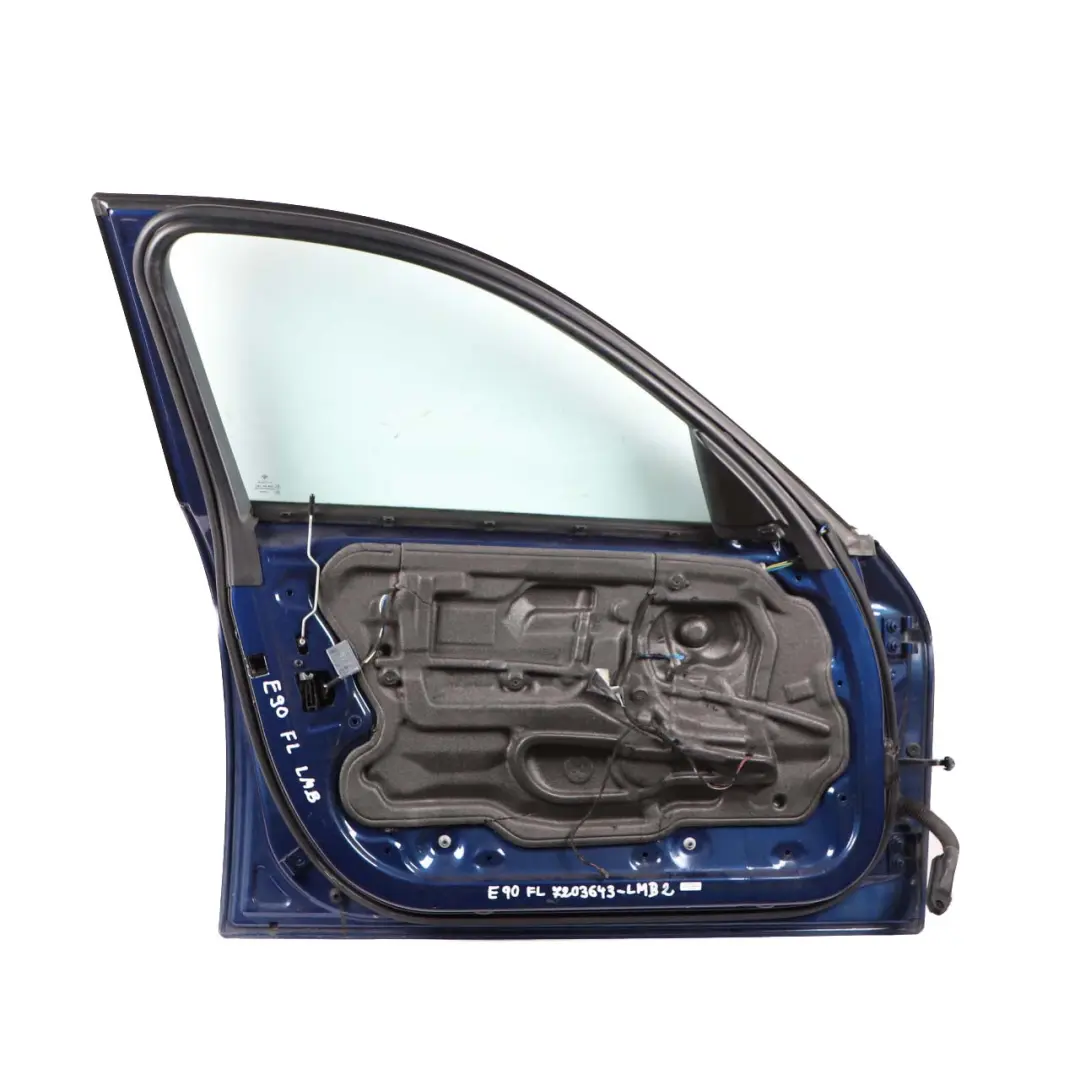 Door Front Left N/S Le Mans Blau Blue Metallic - 381 to BMW 3 Series E90 E91 2 with Part number 7203643 BMW 3 Series E90 E91 2 Door Front Left N/S Le Mans Blau Blue Metallic - 381 - SKU 7203643-LMB2 - Part number 7203643
