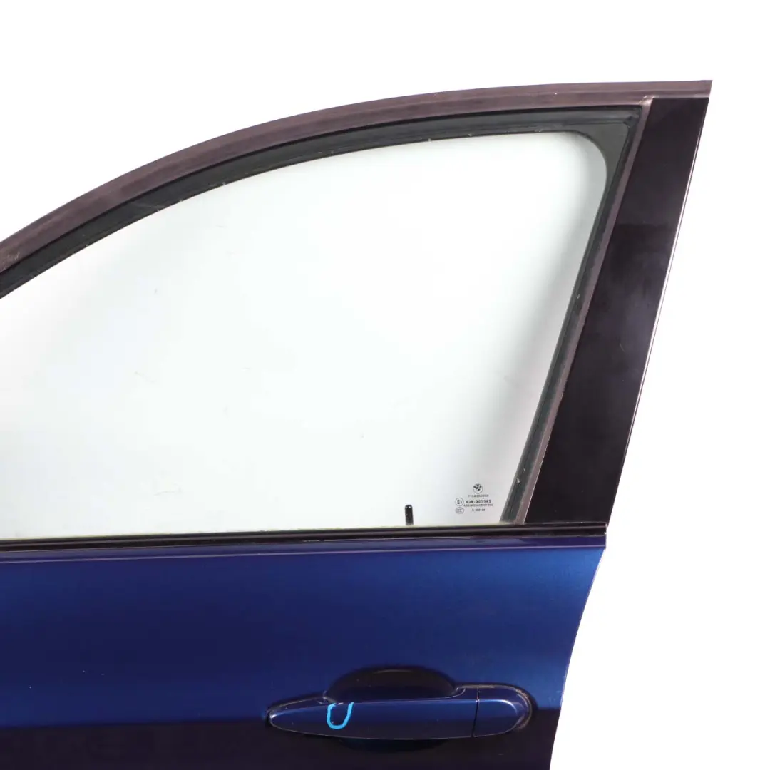 Door Front Left N/S Le Mans Blau Blue Metallic - 381 to BMW 3 Series E90 E91 2 with Part number 7203643 BMW 3 Series E90 E91 2 Door Front Left N/S Le Mans Blau Blue Metallic - 381 - SKU 7203643-LMB2 - Part number 7203643
