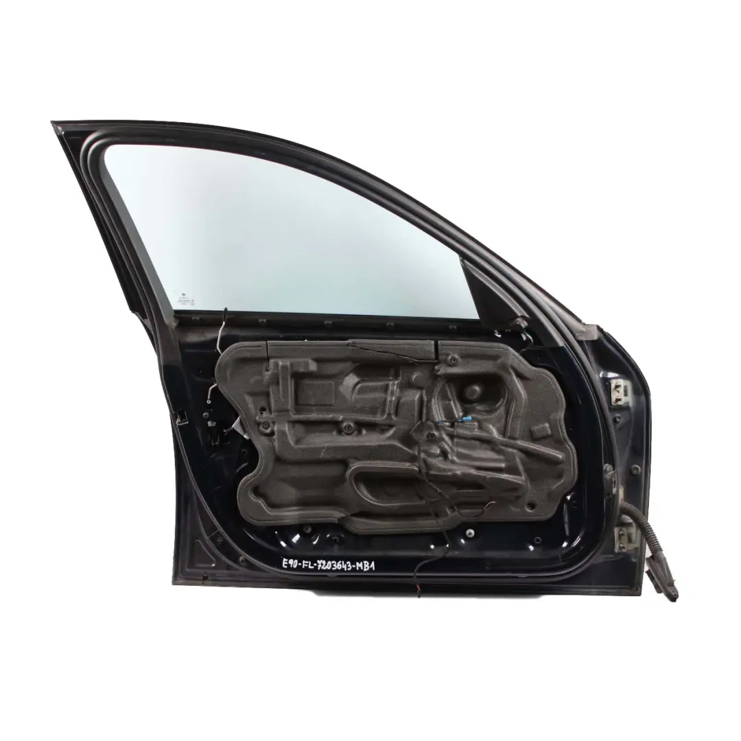 Door Front Left N/S Monacoblau Monaco Blau Blue - A35 to BMW E90 with Part number 7203643 BMW E90 Door Front Left N/S Monacoblau Monaco Blau Blue - A35 - SKU 7203643-MB1 - Part number 7203643