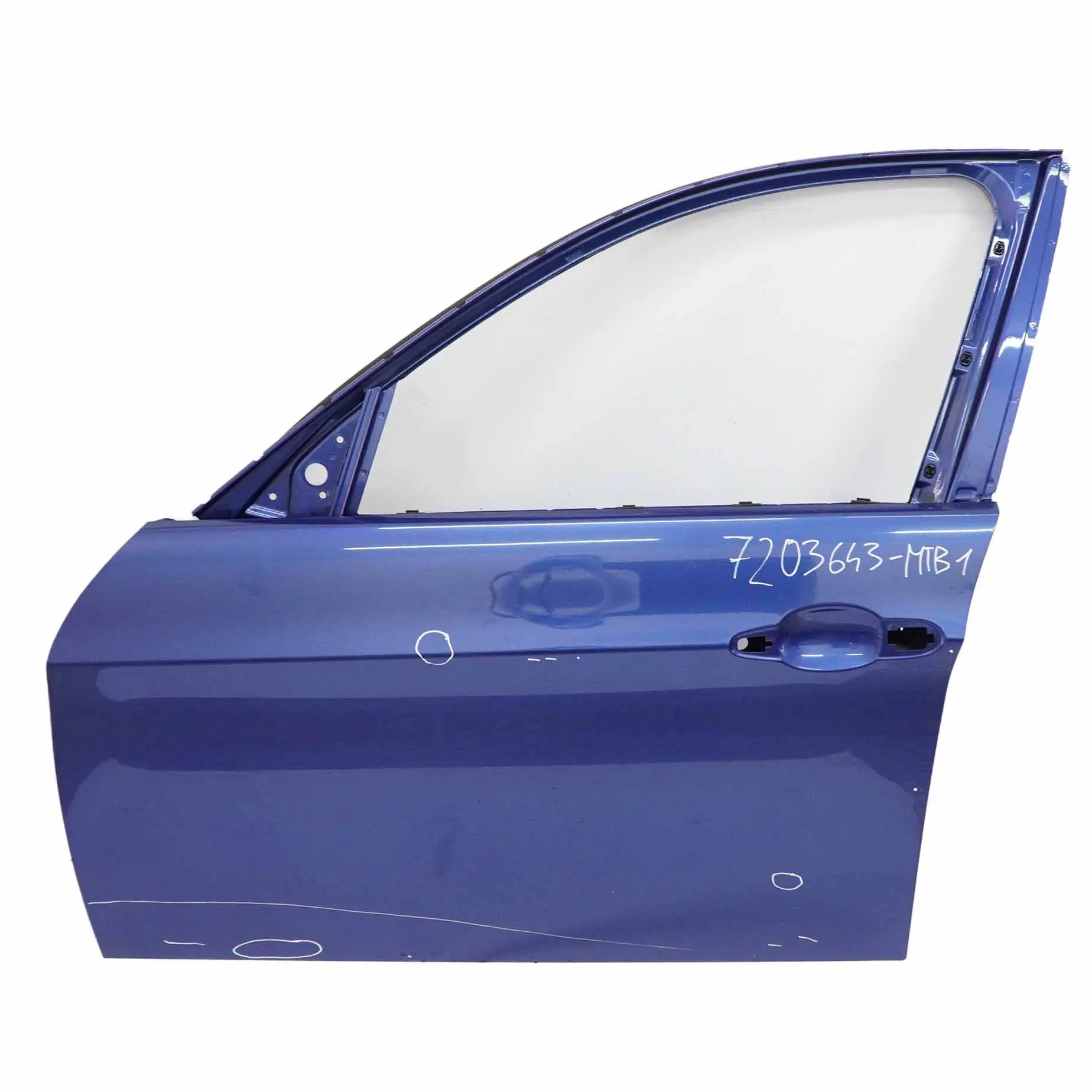 BMW E90 E91 Door Front Left N/S Montegoblau Montego Blue - A51