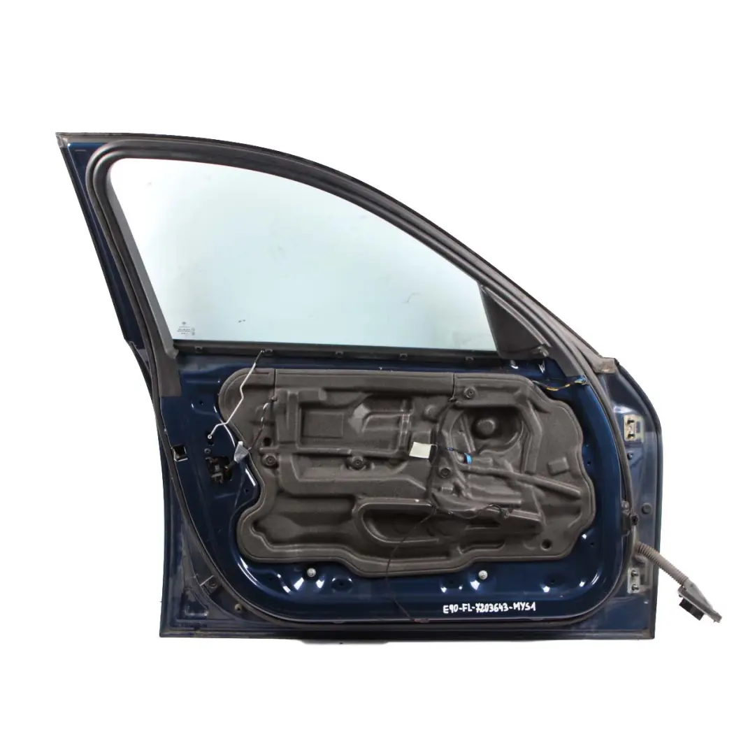 Door Front Left N/S Mysticblau Mystic Blue - A07 to BMW 3 Series E90 E91 with Part number 7203643 BMW 3 Series E90 E91 Door Front Left N/S Mysticblau Mystic Blue - A07 - SKU 7203643-MYS1 - Part number 7203643