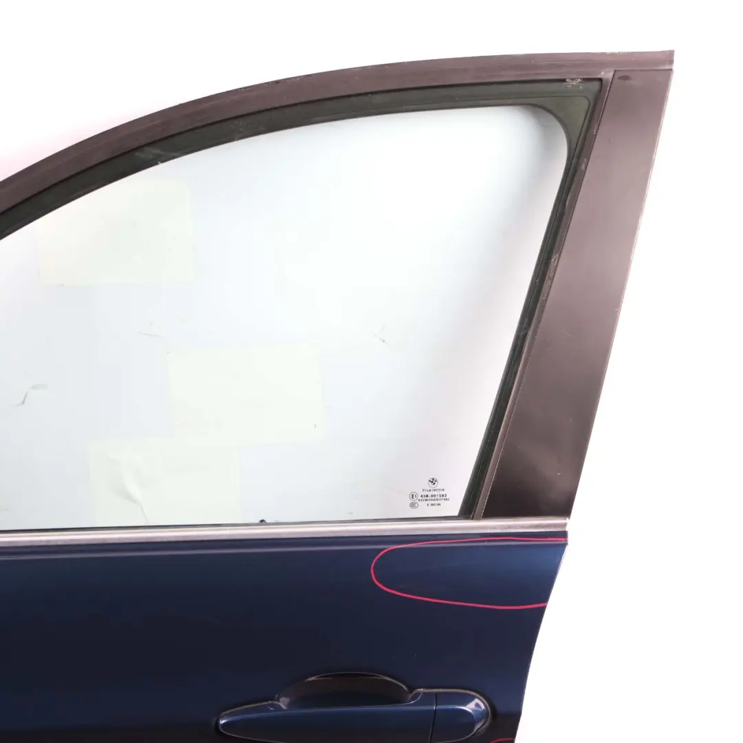 BMW 3 Series E90 E91 Door Front Left N/S Mysticblau Mystic Blue - A07 - SKU 7203643-MYS1 - Part number 7203643