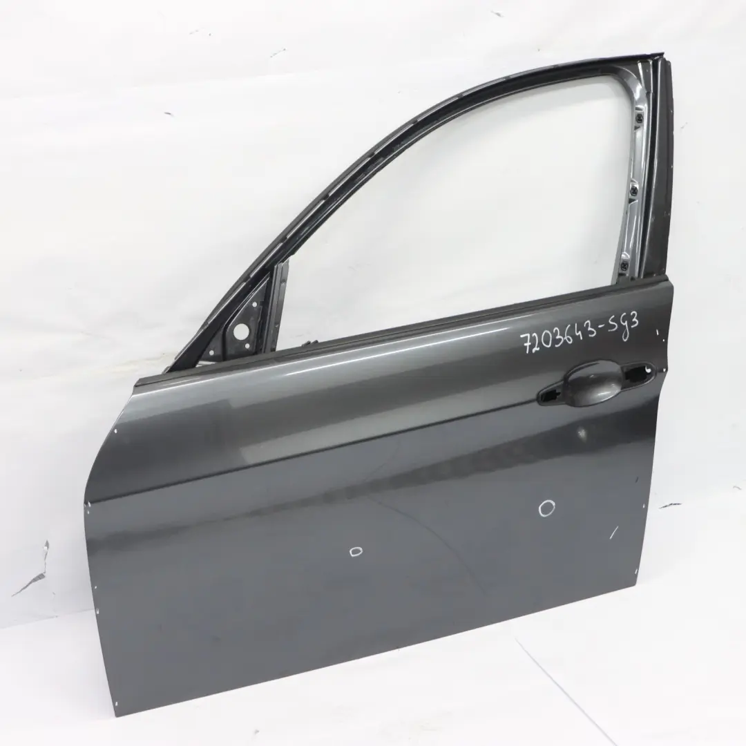 Door Front Left N/S Sparkling Graphite Metallic - A22 to BMW E90 E91 with Part number 7203643 BMW E90 E91 Door Front Left N/S Sparkling Graphite Metallic - A22 - SKU 7203643-SG3 - Part number 7203643