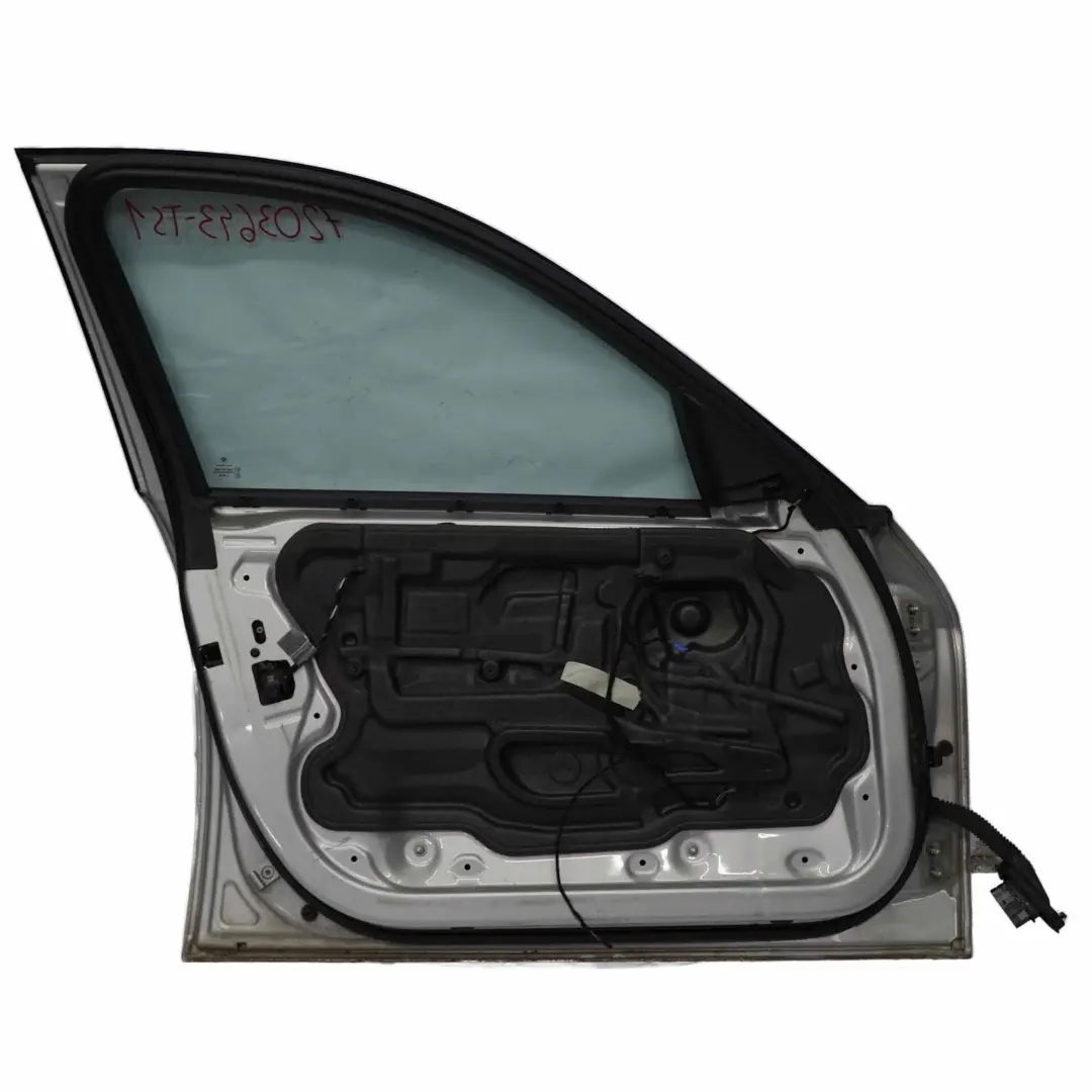 BMW E90 E91 Porte avant Gauche Argent Titane Titan Argent Metallise - 354 - SKU 7203643-TS1 - Numéro de pièce 7203643
