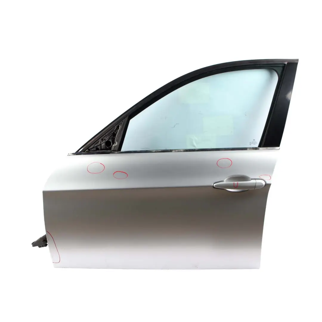 Door Front Left N/S Titansilber Titan Silver Metallic - 354 to BMW 3 E90 E91 with Part number 7203643 BMW 3 E90 E91 Door Front Left N/S Titansilber Titan Silver Metallic - 354 - SKU 7203643-TS3 - Part number 7203643