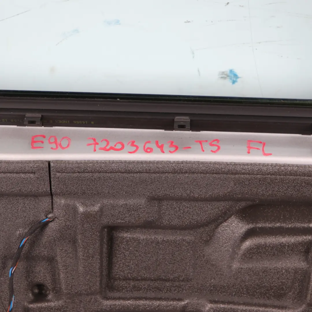 BMW E90 E91 Door Front Left N/S Titansilber Titan Silver Metallic - 354 - SKU 7203643-TS - Part number 7203643
