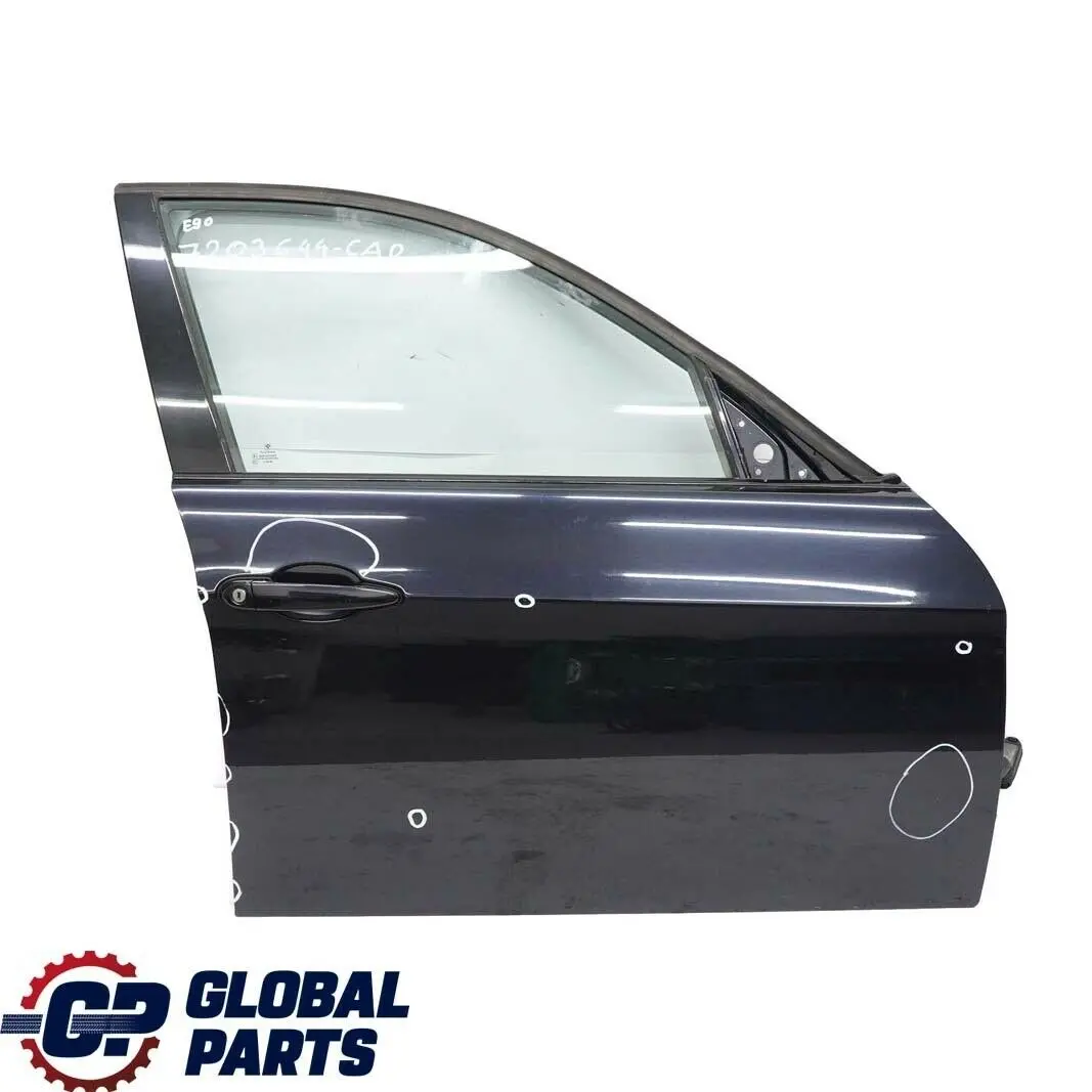 BMW E90 E91 Porta Anteriore Destra Nero Carbone Nero Metallizzato - 416 - SKU 7203644-CAR - Numero di parte 7203644