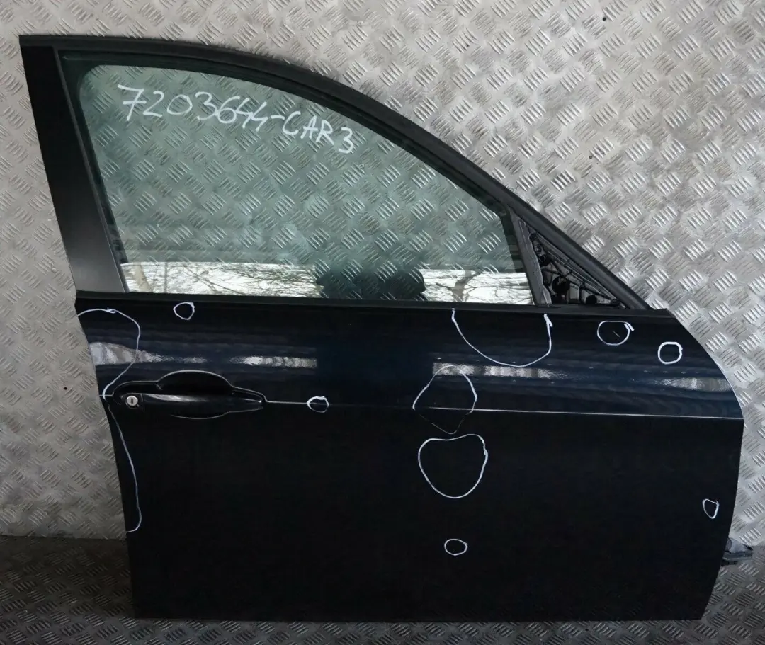 BMW E90 E91 4 Passeggero Porta Anteriore Destra Nero Carbone Nero - 416 - SKU 7203644-CAR3 - Numero di parte 7203644