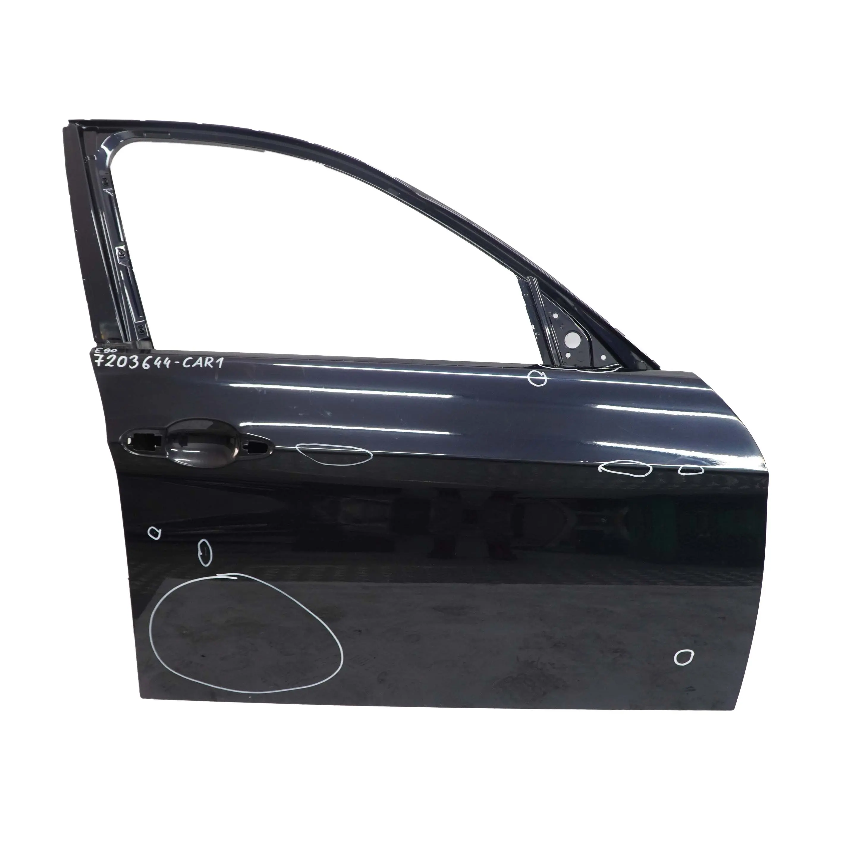 BMW E90 E91 Porta Anteriore Destra Nero Carbone Nero Metallizzato -