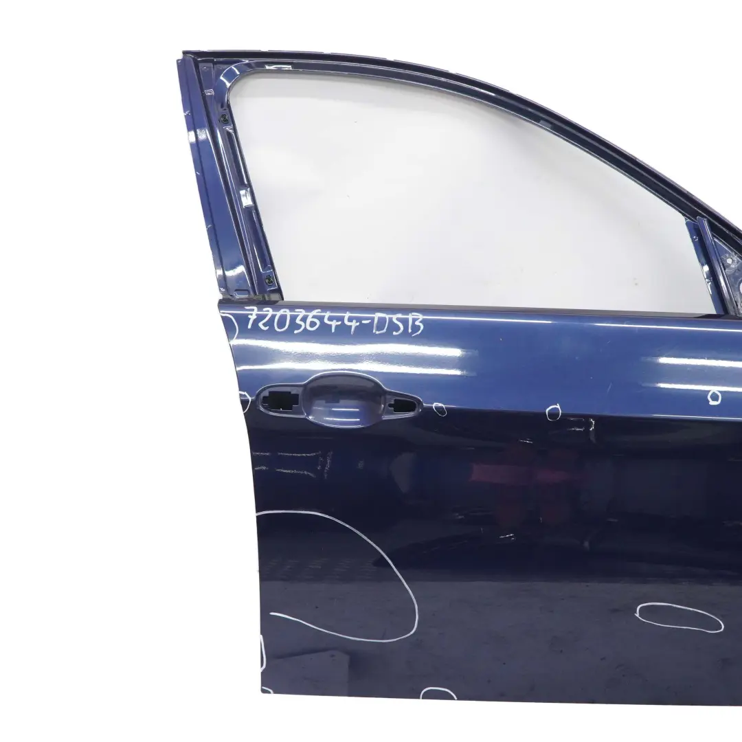 BMW E90 E91 Door Front Right O/S Tiefseeblau Deep Sea Blue Metallic - A76 - SKU 7203644-DSB - Part number 7203644