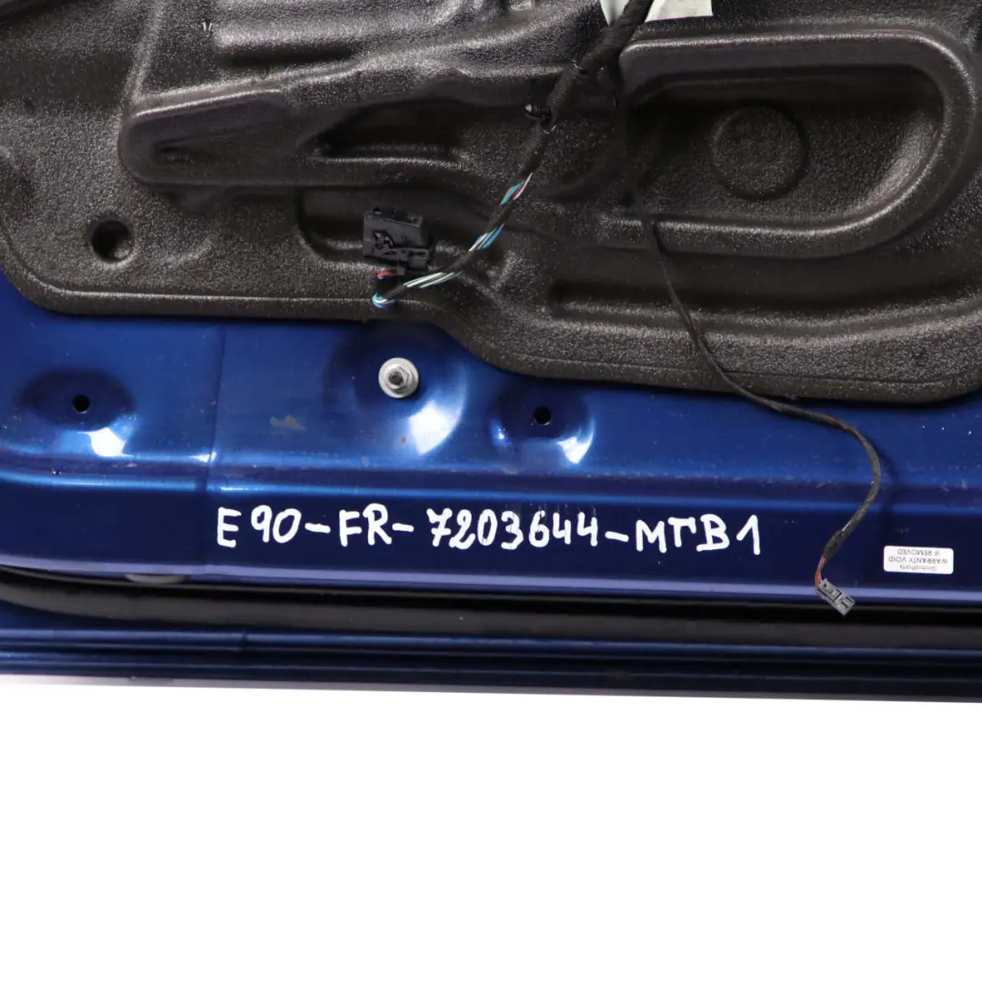 Door Front Right O/S Montegoblau Montego Blue Blau - A51 to BMW 3 Series E90 E91 1 with Part number 7203644 BMW 3 Series E90 E91 1 Door Front Right O/S Montegoblau Montego Blue Blau - A51 - SKU 7203644-MTB1 - Part number 7203644