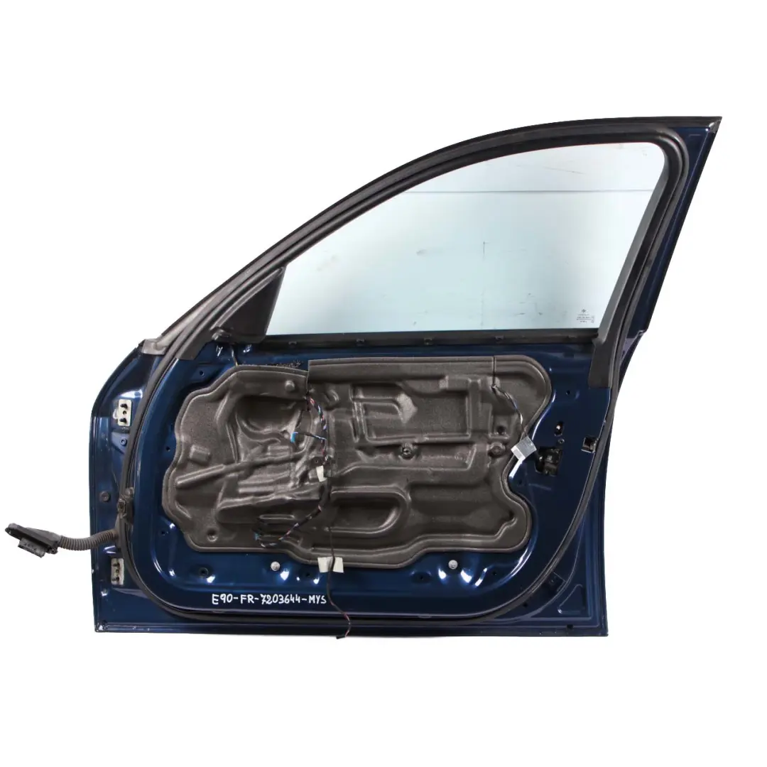Door Front Right O/S Mysticblau Mystic Blue Metallic - A07 to BMW 3 Series E90 E91 with Part number 7203644 BMW 3 Series E90 E91 Door Front Right O/S Mysticblau Mystic Blue Metallic - A07 - SKU 7203644-MYS - Part number 7203644