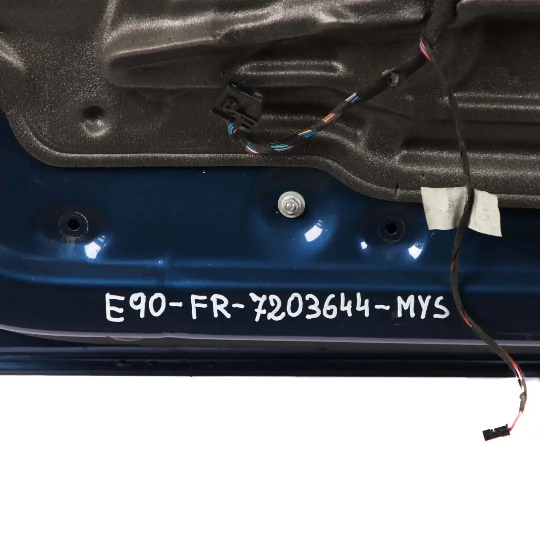Door Front Right O/S Mysticblau Mystic Blue Metallic - A07 to BMW 3 Series E90 E91 with Part number 7203644 BMW 3 Series E90 E91 Door Front Right O/S Mysticblau Mystic Blue Metallic - A07 - SKU 7203644-MYS - Part number 7203644