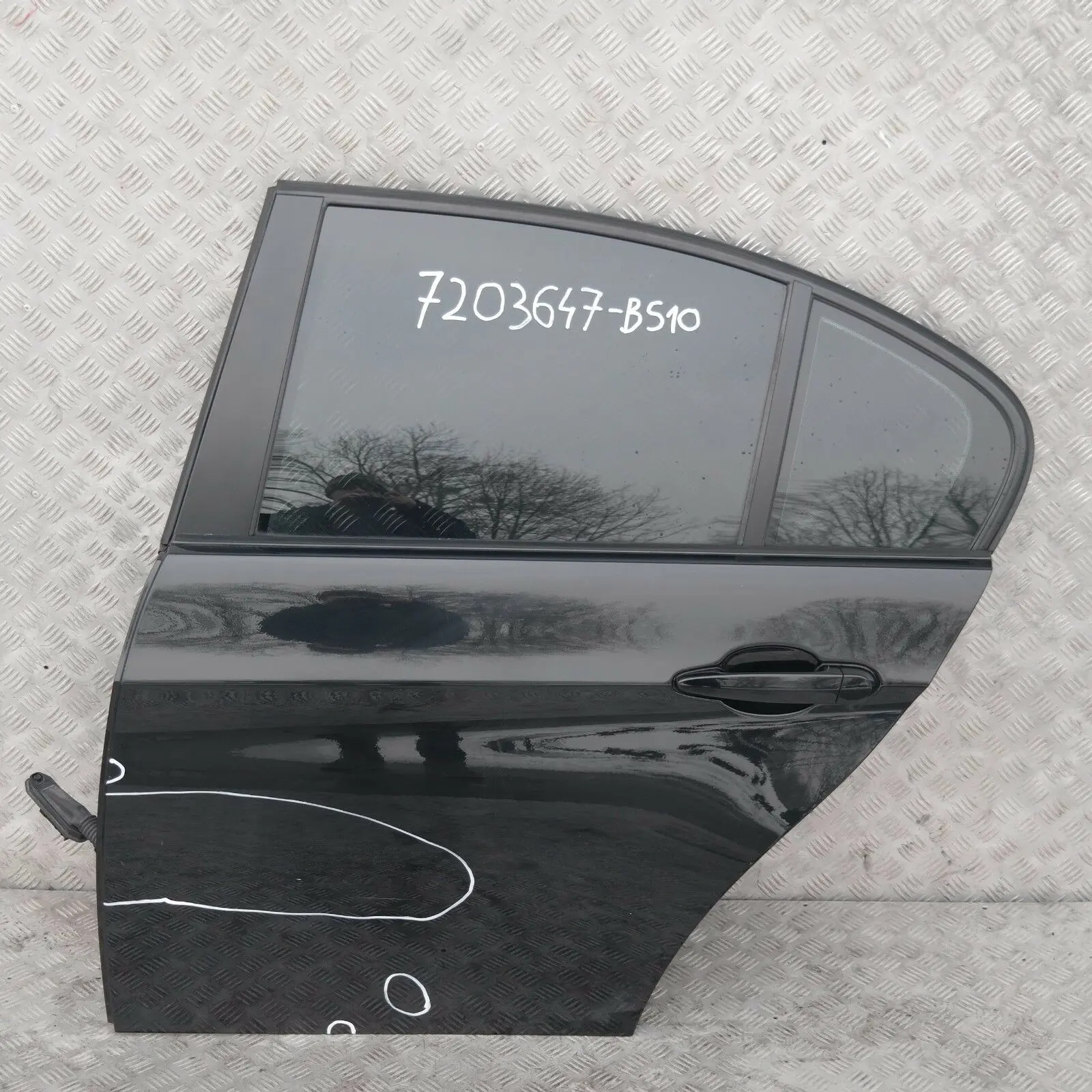 BMW 3 E90 LCI Lato Conducente Portiera Posteriore SX Black Zaffiro Metallico