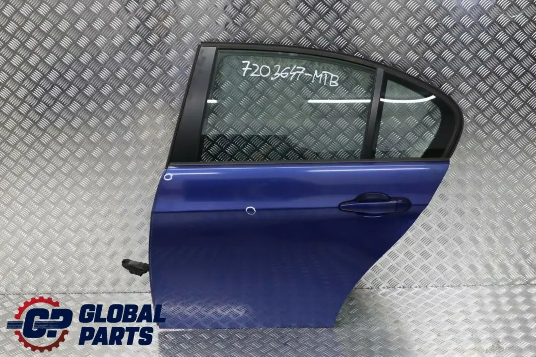 BMW 3 E90 1 Door Rear Left N/S Montegoblau Montego Blau Blue - A51 - SKU 7203647-MTB1 - Part number 7203647