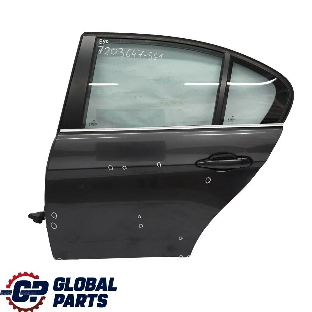 Door Rear Left N/S Sparkling Graphite Metallic - A22 to BMW 3 Series E90 1 with Part number 7203647 BMW 3 Series E90 1 Door Rear Left N/S Sparkling Graphite Metallic - A22 - SKU 7203647-SG1 - Part number 7203647