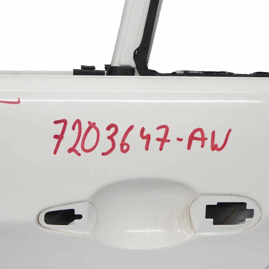 BMW E90 Door Rear Left N/S Alpinweiss Alpine White 3 - 300 - SKU 7203647-AW - Part number 7203647