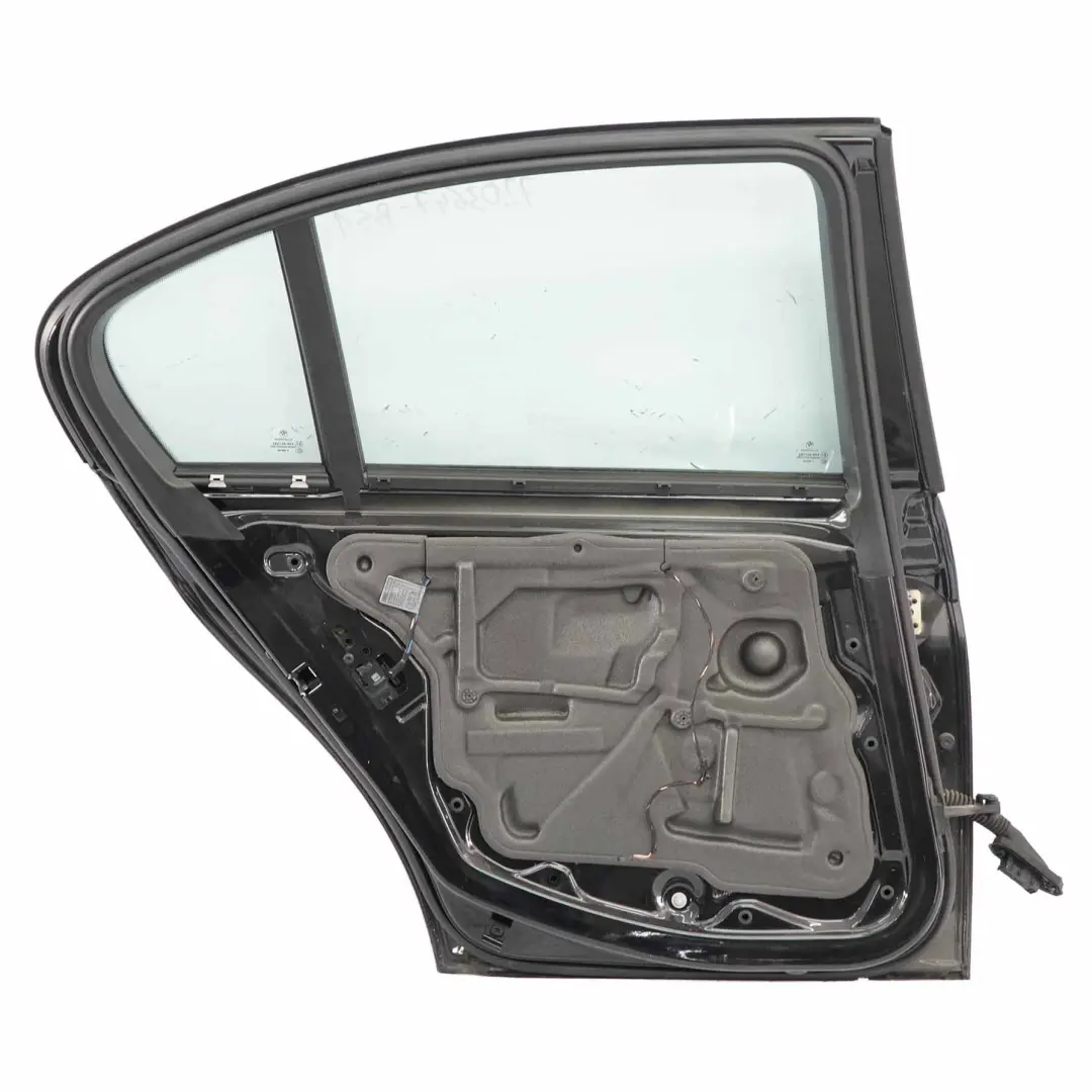 Tür hinten Links Schwarz Saphir Metallic - 475 für BMW E90 Limousine mit Teilenummer 7203647 BMW E90 Limousine Tür hinten Links Schwarz Saphir Metallic - 475 - SKU 7203647-BS1 - Teilenummer 7203647