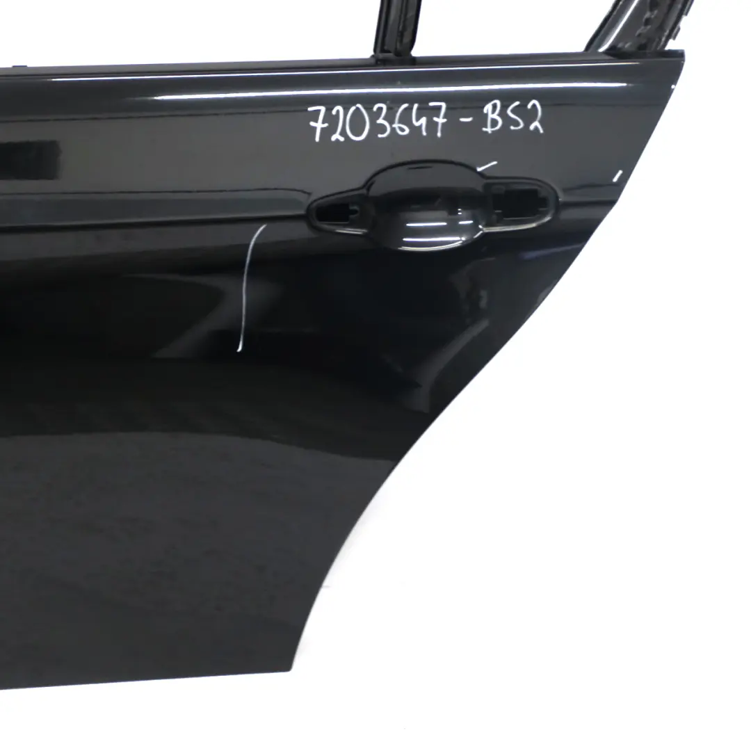 BMW E90 Tür hinten links Schwarz Saphir Metallic - 475 - SKU 7203647-BS2 - Teilenummer 7203647