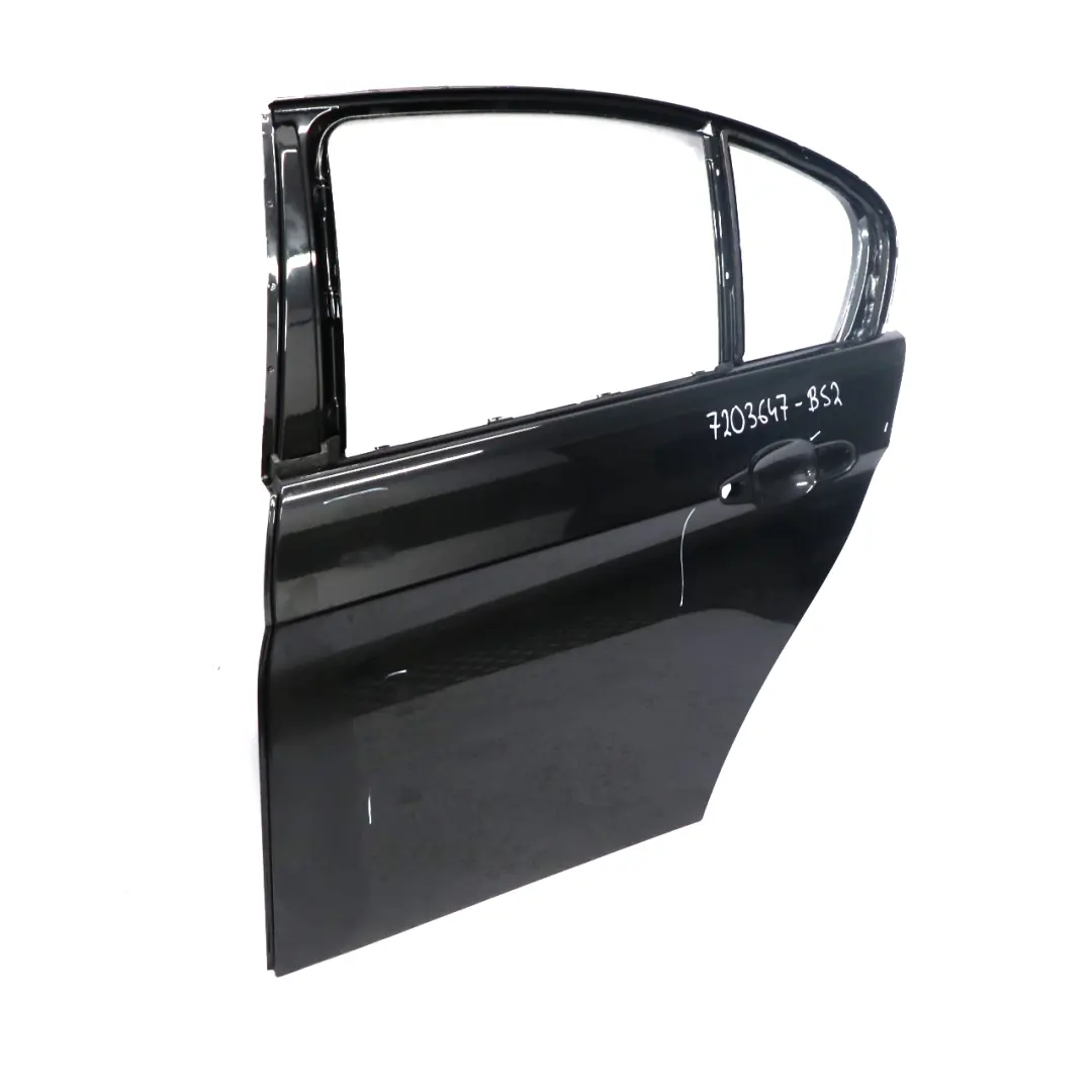 BMW E90 Tür hinten links Schwarz Saphir Metallic - 475 - SKU 7203647-BS2 - Teilenummer 7203647