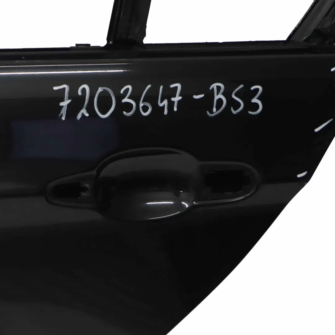 Porta posteriore sinistra Nero Zaffiro Metallizzato - 475 per BMW E90 con numero di parte 7203647 BMW E90 Porta posteriore sinistra Nero Zaffiro Metallizzato - 475 - SKU 7203647-BS3 - Numero di parte 7203647