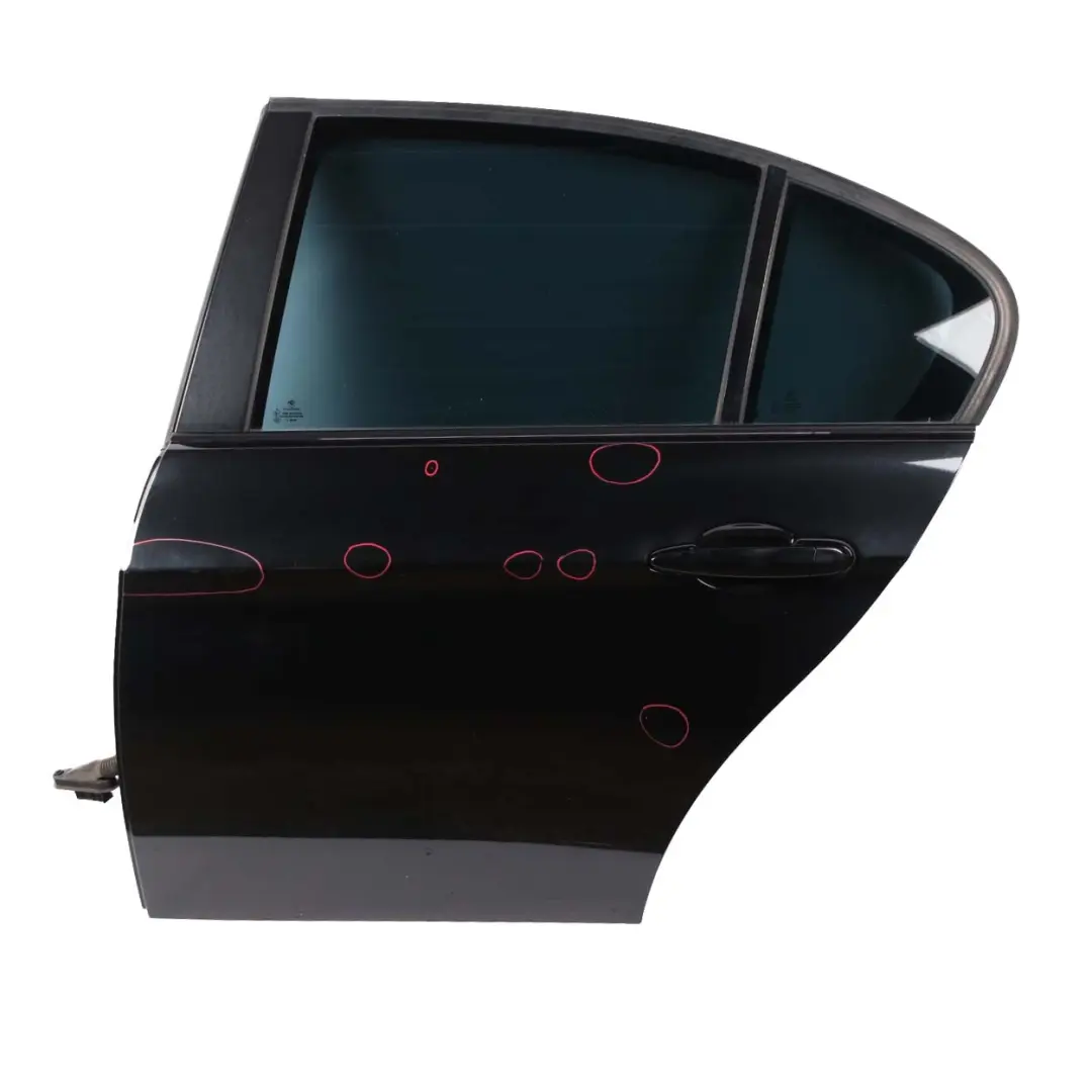 Door Rear Left N/S Black Sapphire Metallic - 475 to BMW 3 Series E90 with Part number 7203647 BMW 3 Series E90 Door Rear Left N/S Black Sapphire Metallic - 475 - SKU 7203647-BS - Part number 7203647