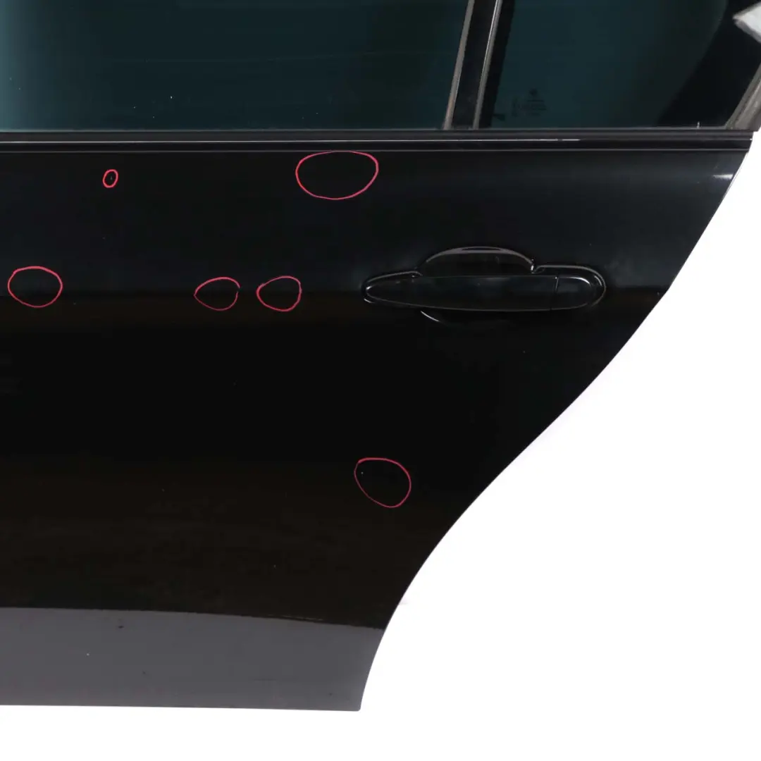Door Rear Left N/S Black Sapphire Metallic - 475 to BMW 3 Series E90 with Part number 7203647 BMW 3 Series E90 Door Rear Left N/S Black Sapphire Metallic - 475 - SKU 7203647-BS - Part number 7203647