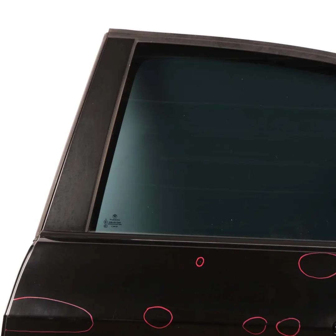 Door Rear Left N/S Black Sapphire Metallic - 475 to BMW 3 Series E90 with Part number 7203647 BMW 3 Series E90 Door Rear Left N/S Black Sapphire Metallic - 475 - SKU 7203647-BS - Part number 7203647