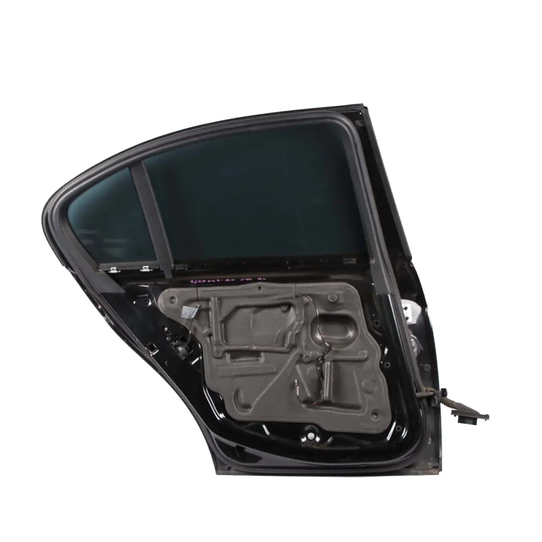 Door Rear Left N/S Black Sapphire Metallic - 475 to BMW 3 Series E90 with Part number 7203647 BMW 3 Series E90 Door Rear Left N/S Black Sapphire Metallic - 475 - SKU 7203647-BS - Part number 7203647
