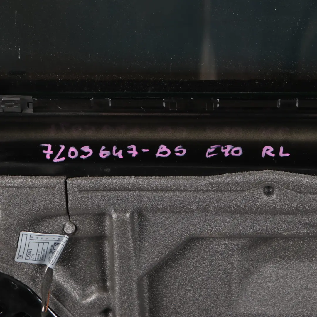 BMW 3 Series E90 Door Rear Left N/S Black Sapphire Metallic - 475 - SKU 7203647-BS - Part number 7203647