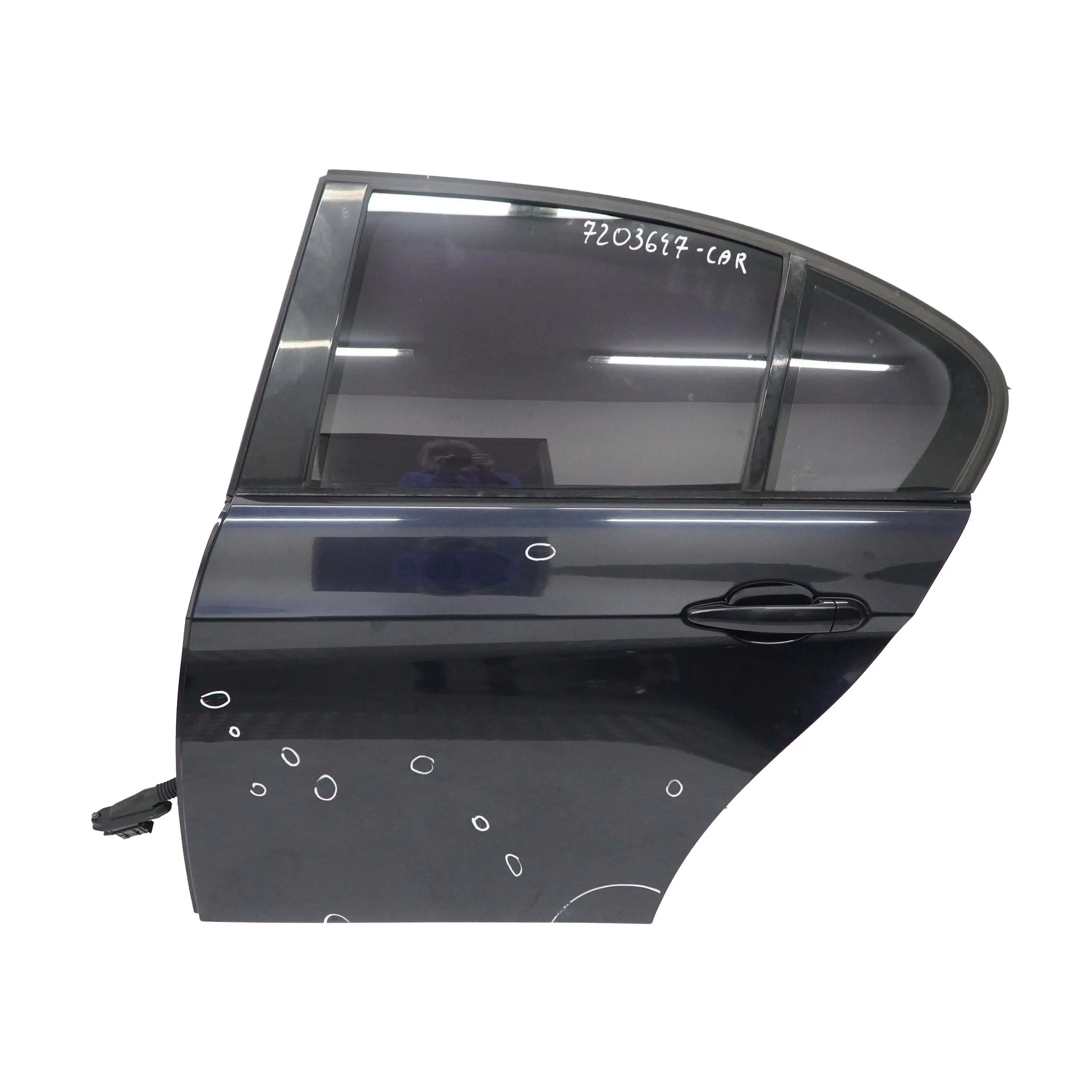 Porta Posteriore BMW E90 Sinistra Pannello Carbonschwarz Nero Carbone 416